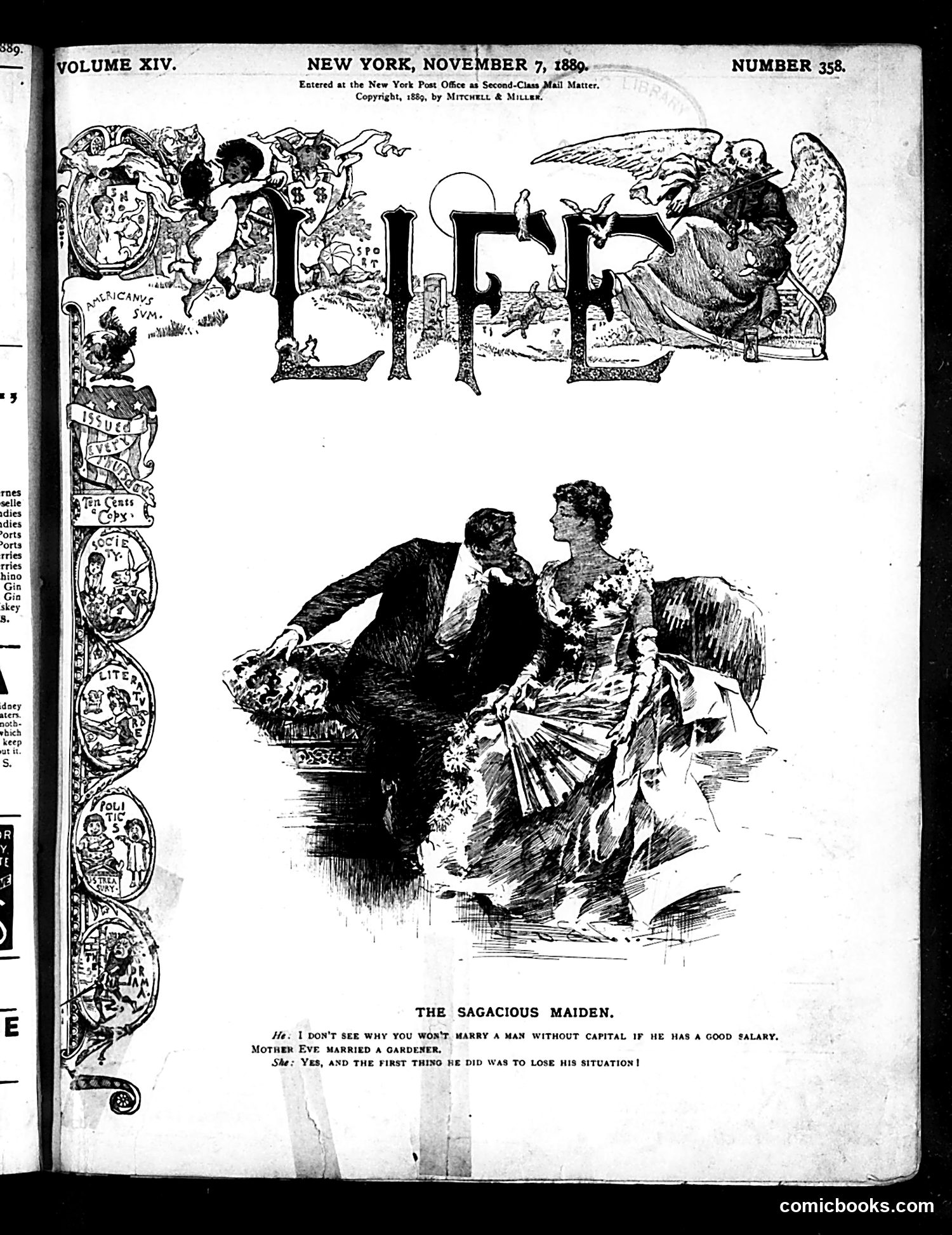 Life — November 7, 1889 — page 1 of 16