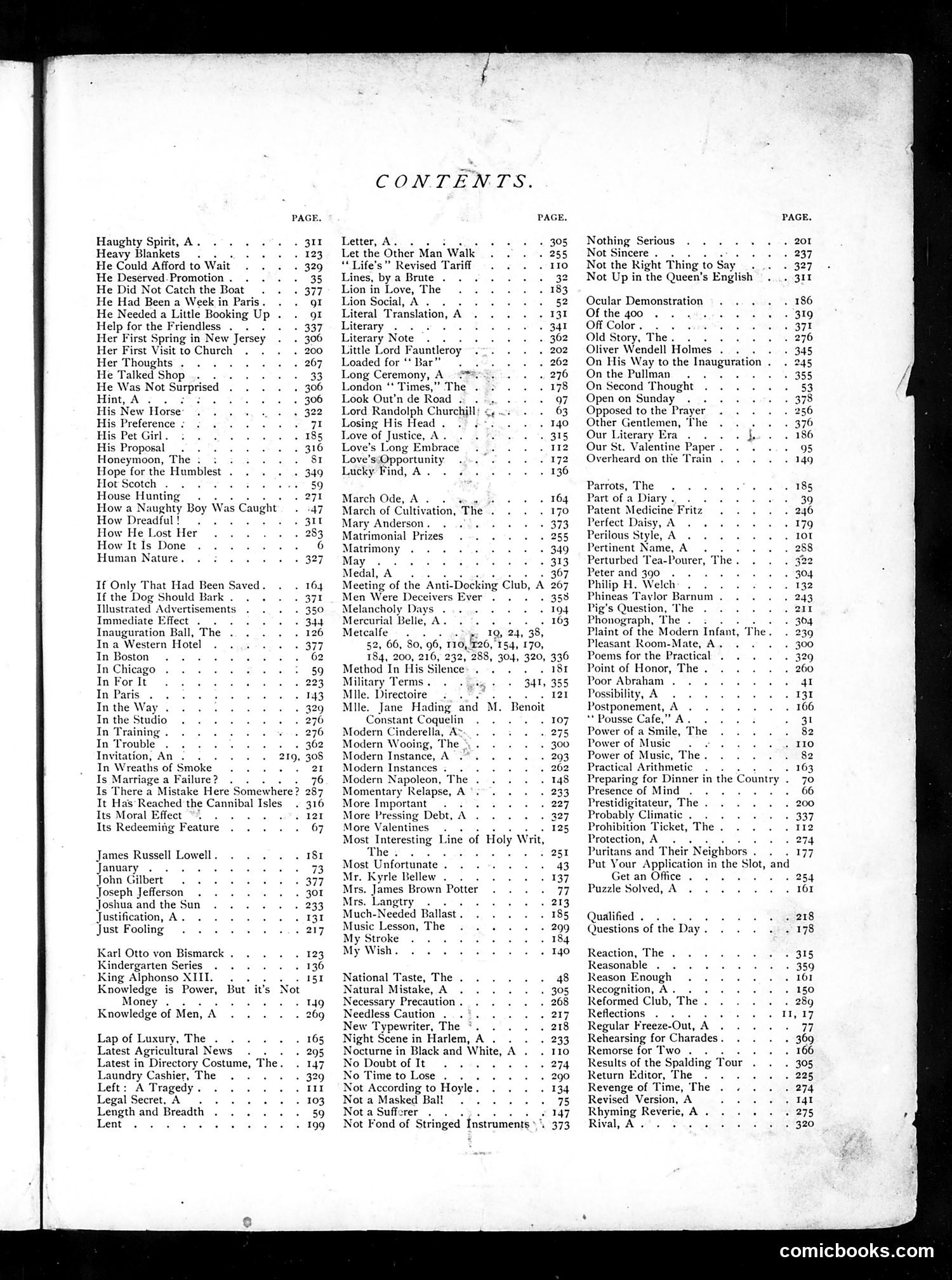 Life — 1889 — page 1 of 3