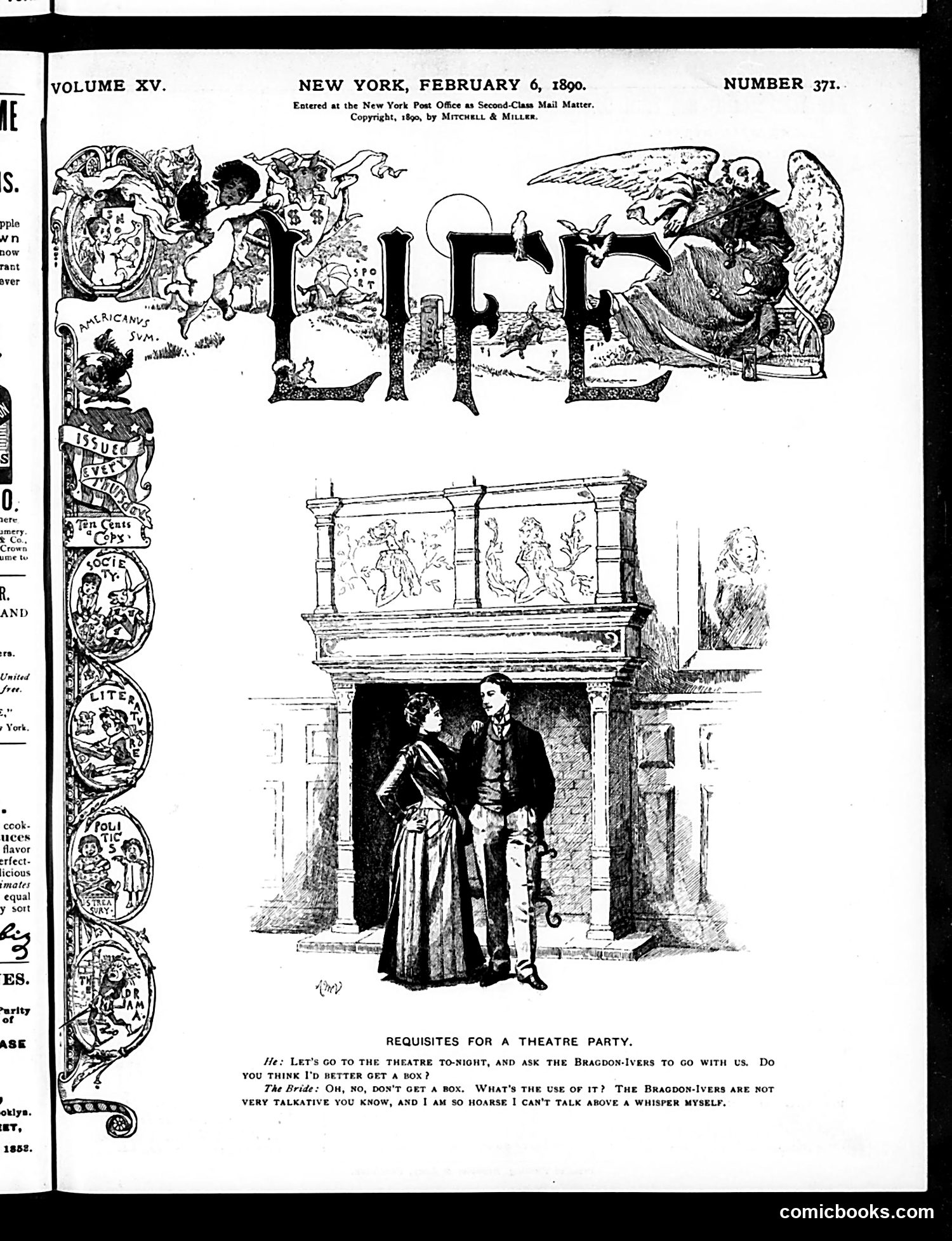 Life — February 6, 1890 — page 1 of 18