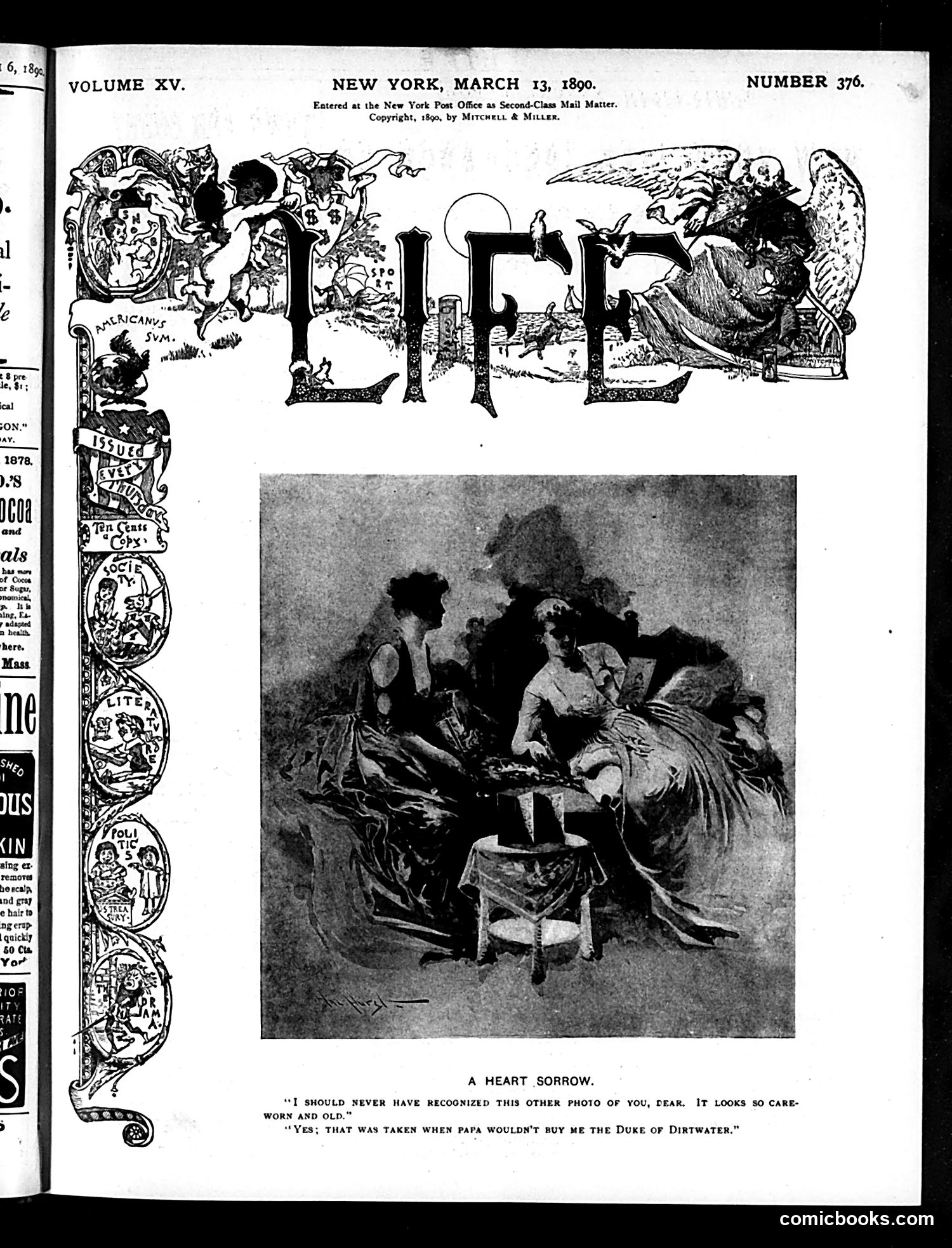 Life — March 13, 1890 — page 1 of 20