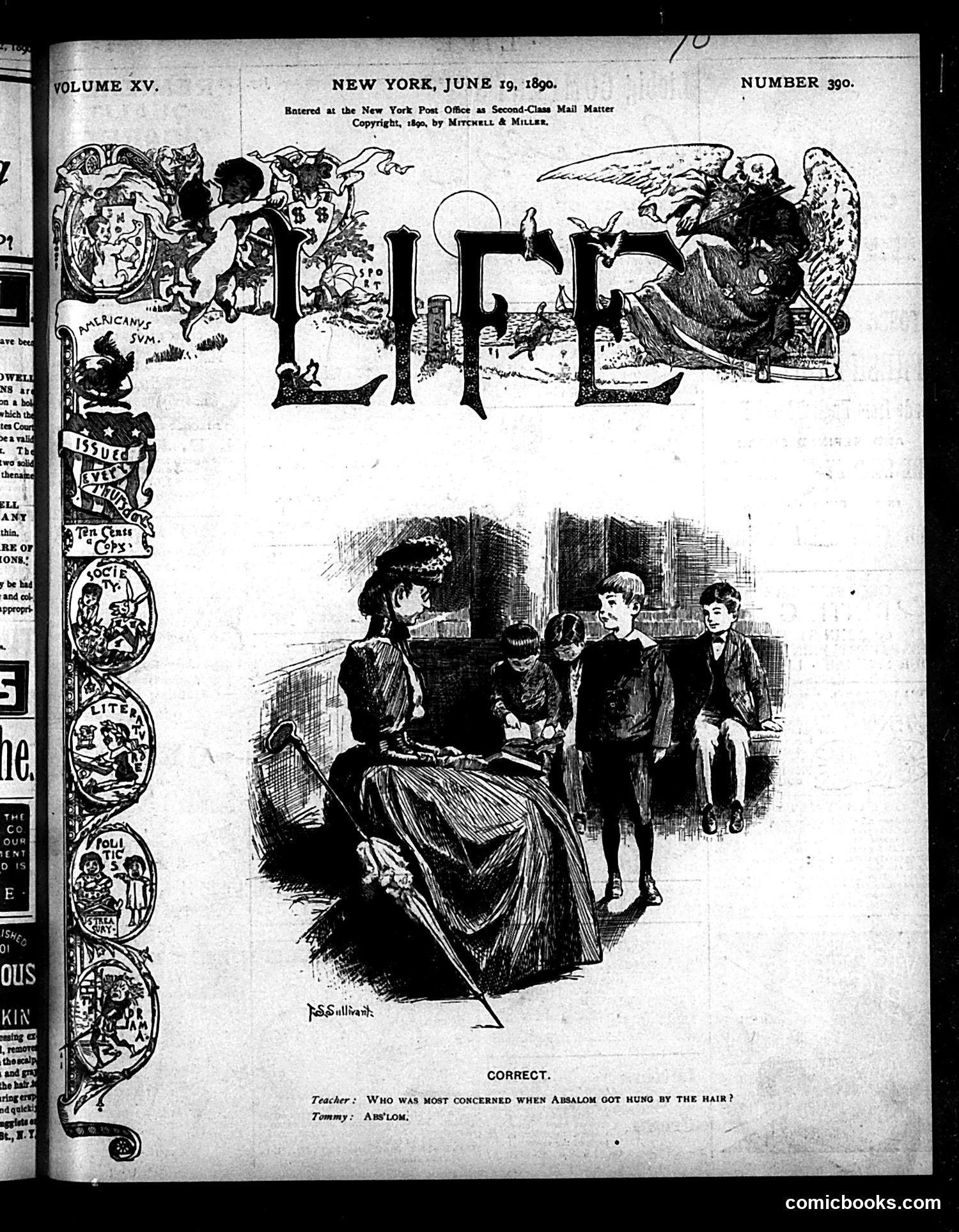 Life — June 19, 1890 — page 1 of 14