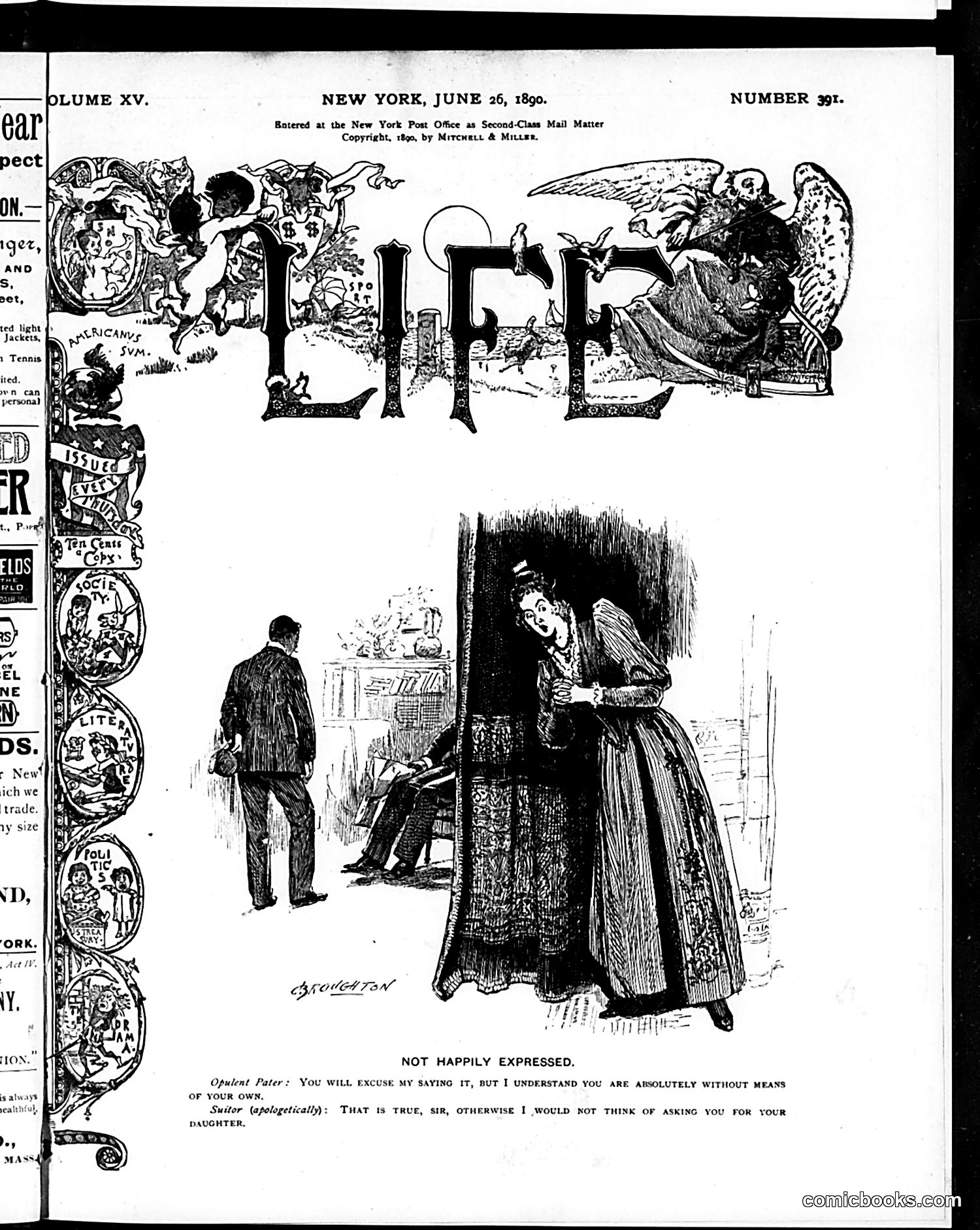 Life — June 26, 1890 — page 1 of 15