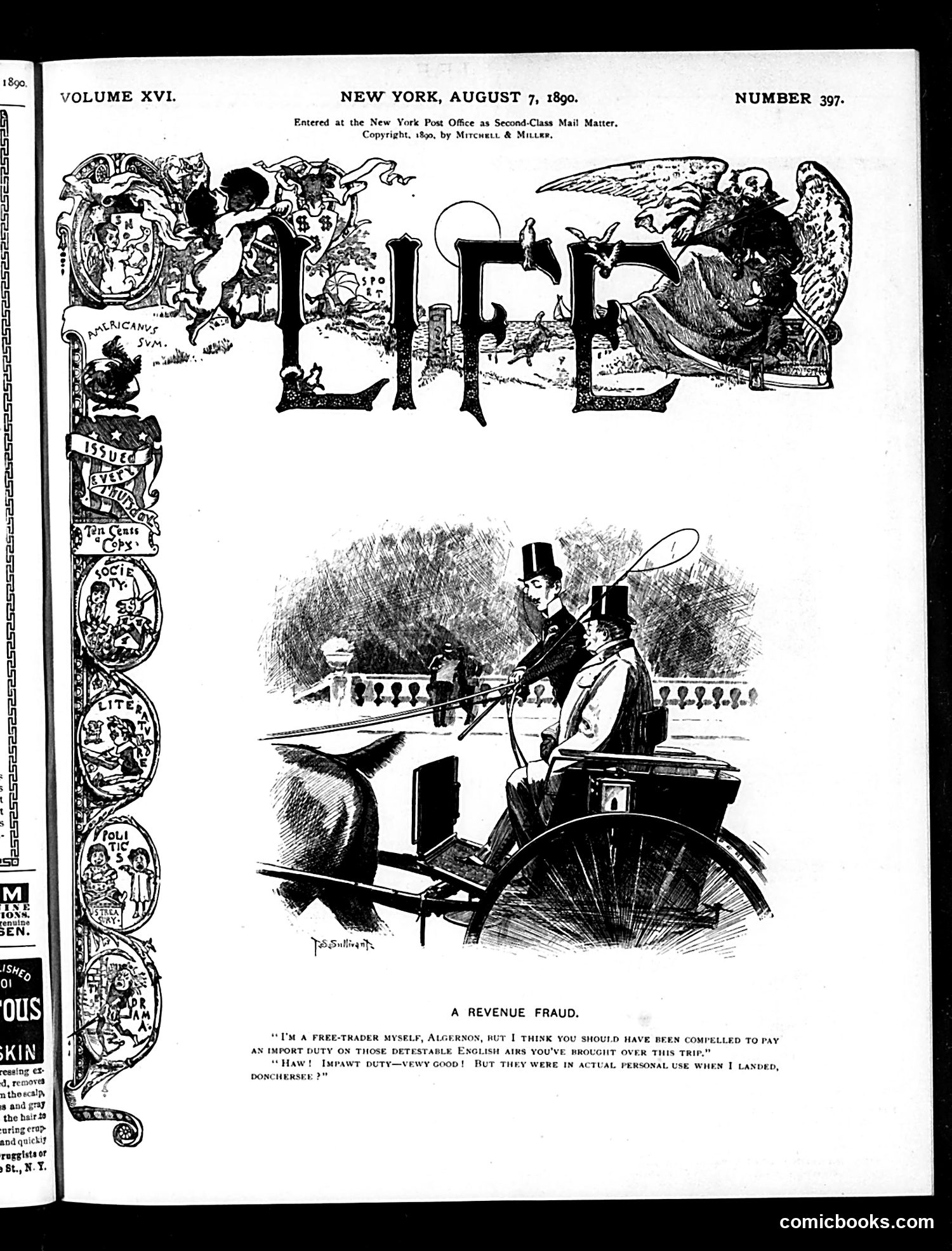 Life — August 7, 1890 — page 1 of 16