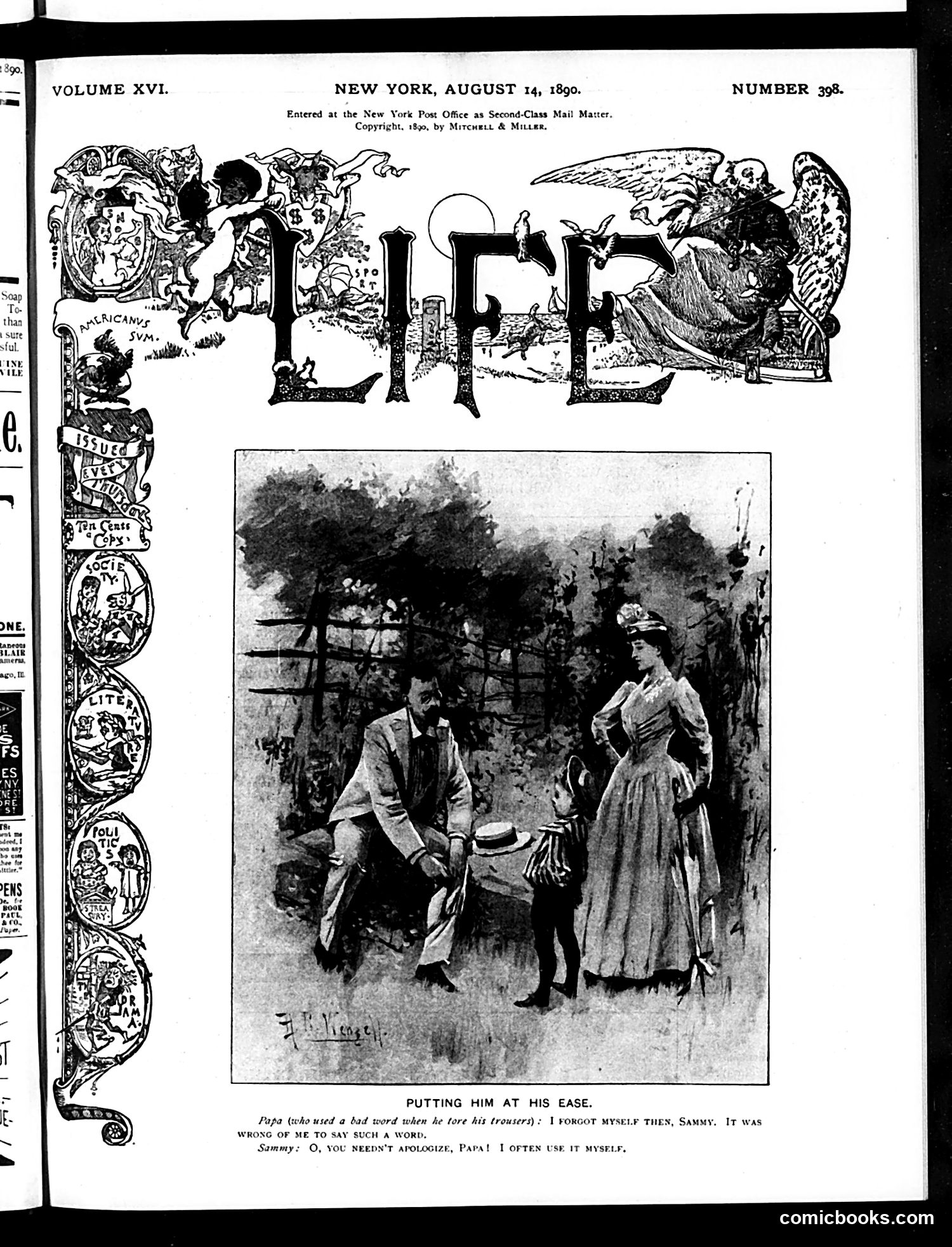 Life — August 14, 1890 — page 1 of 14