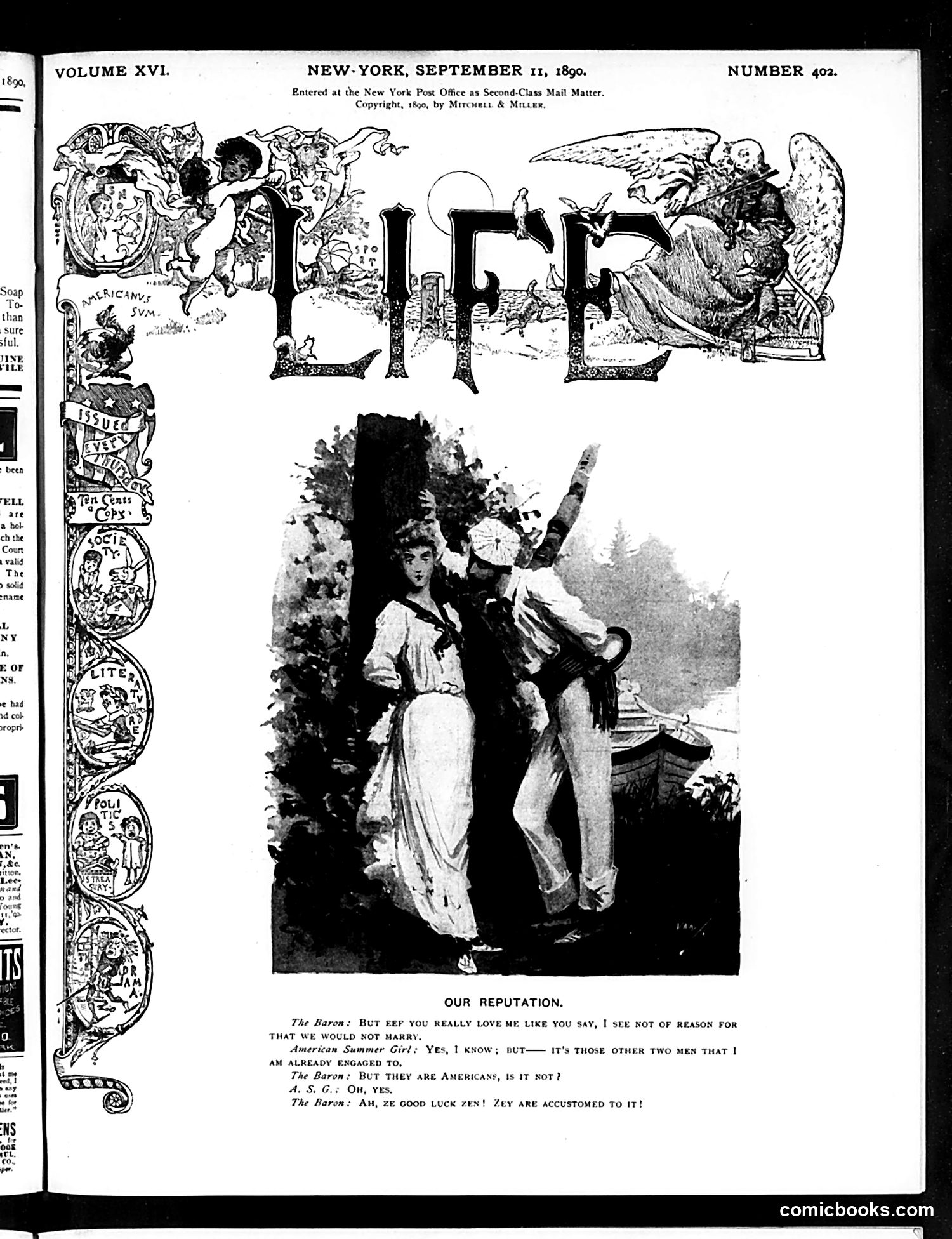 Life — September 11, 1890 — page 1 of 18