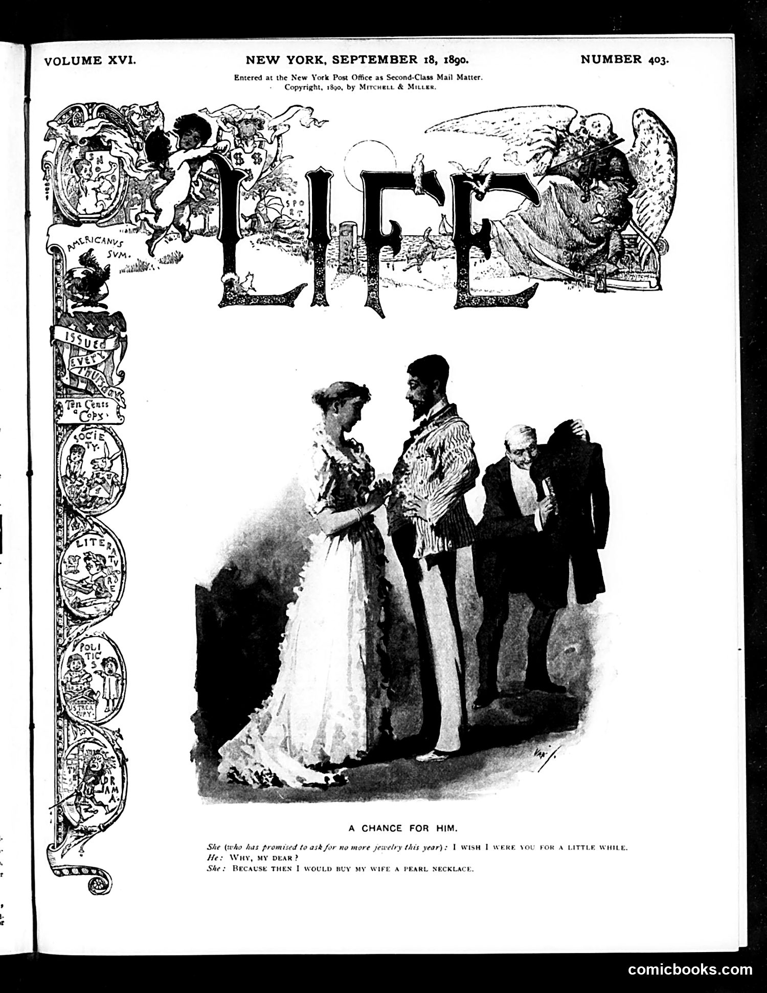 Life — September 18, 1890 — page 1 of 14