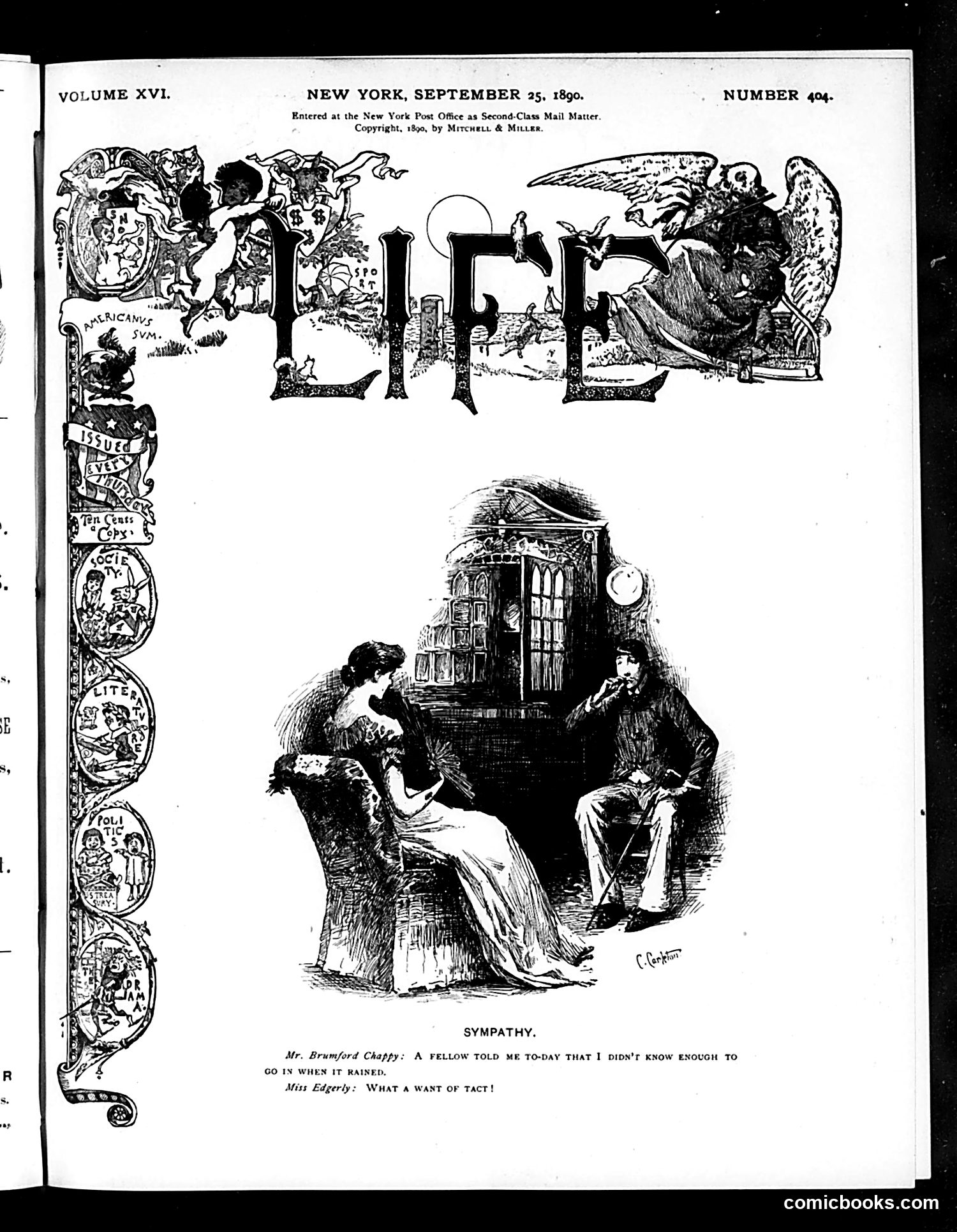 Life — September 25, 1890 — page 1 of 14