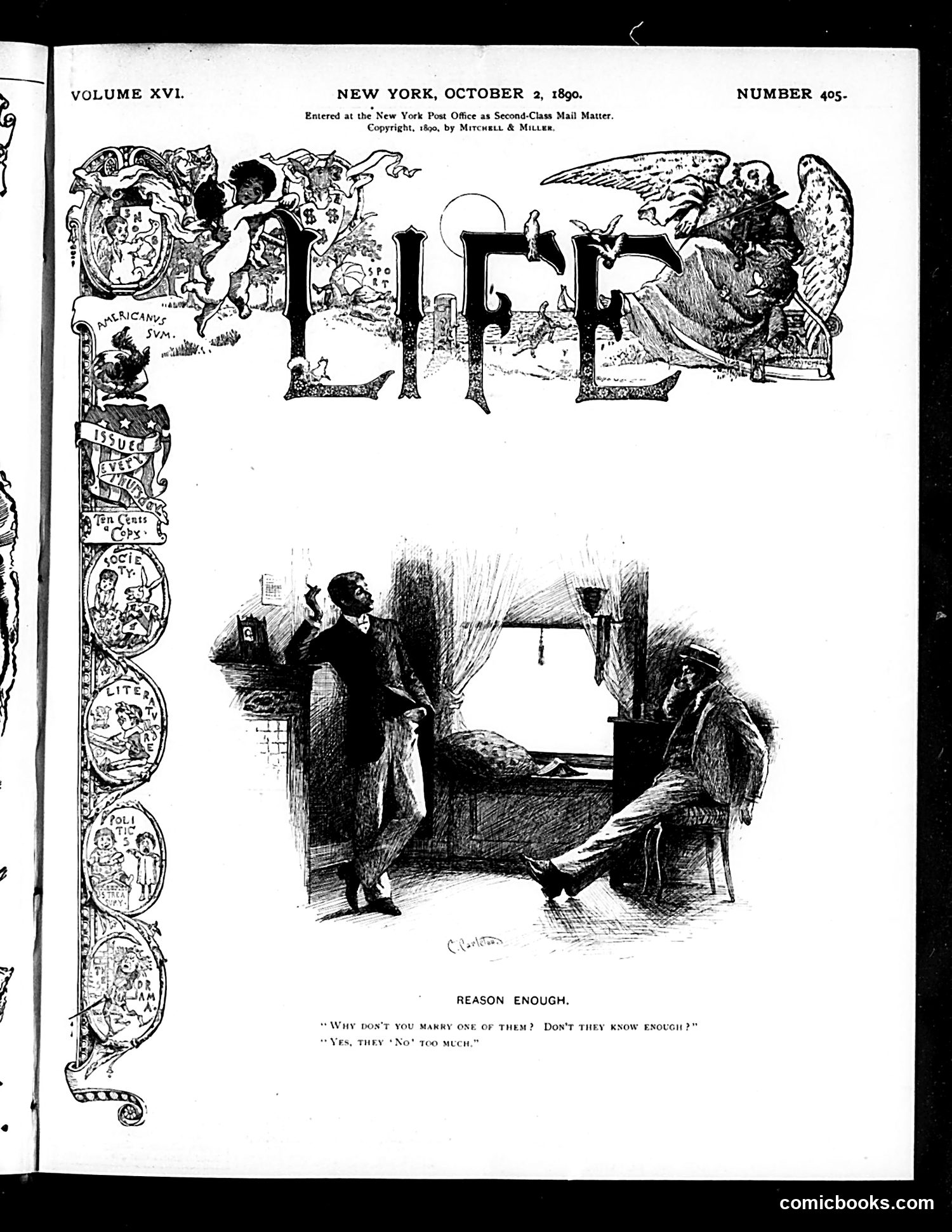Life — October 2, 1890 — page 1 of 16