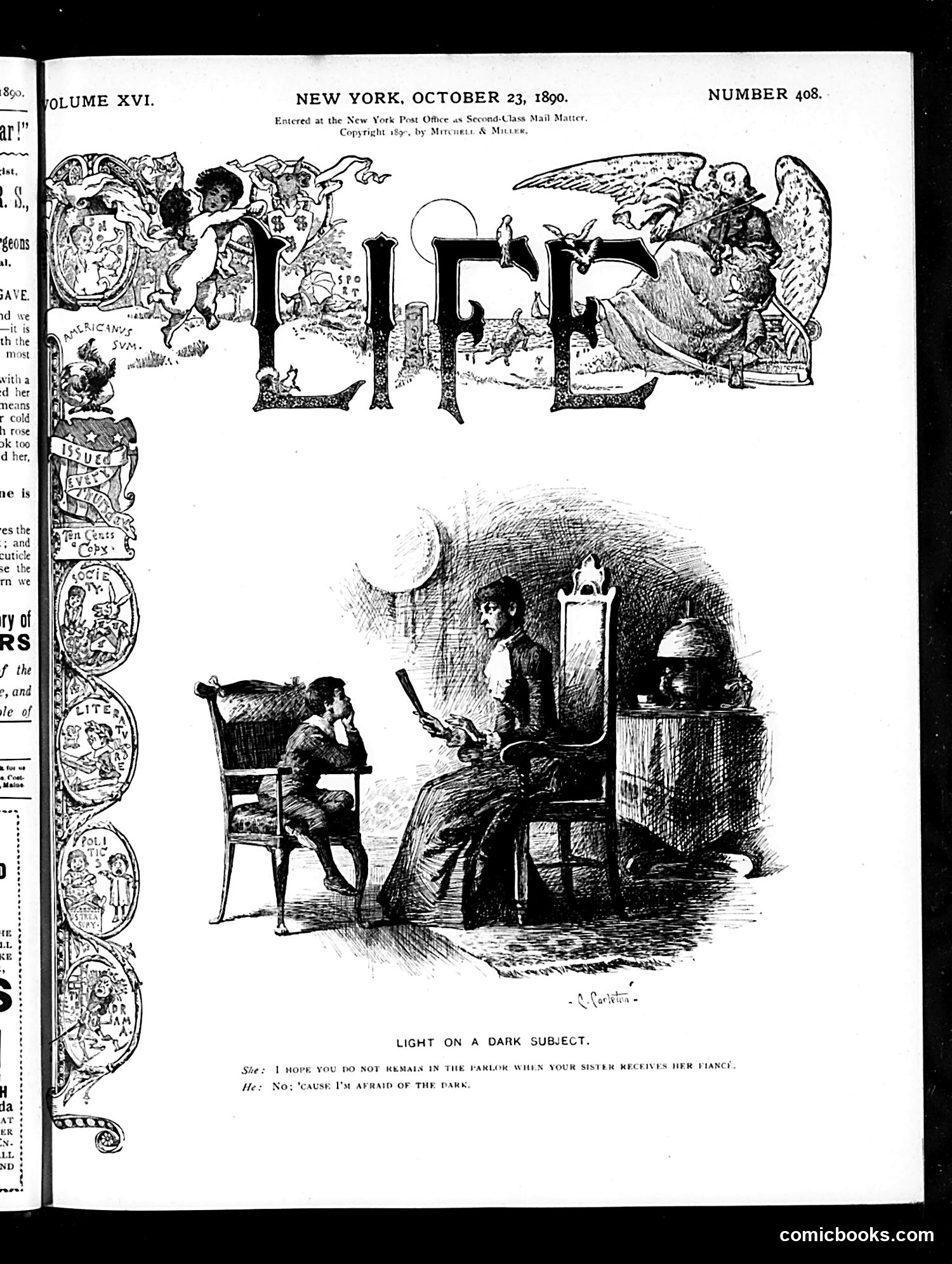 Life — October 23, 1890 — page 1 of 16