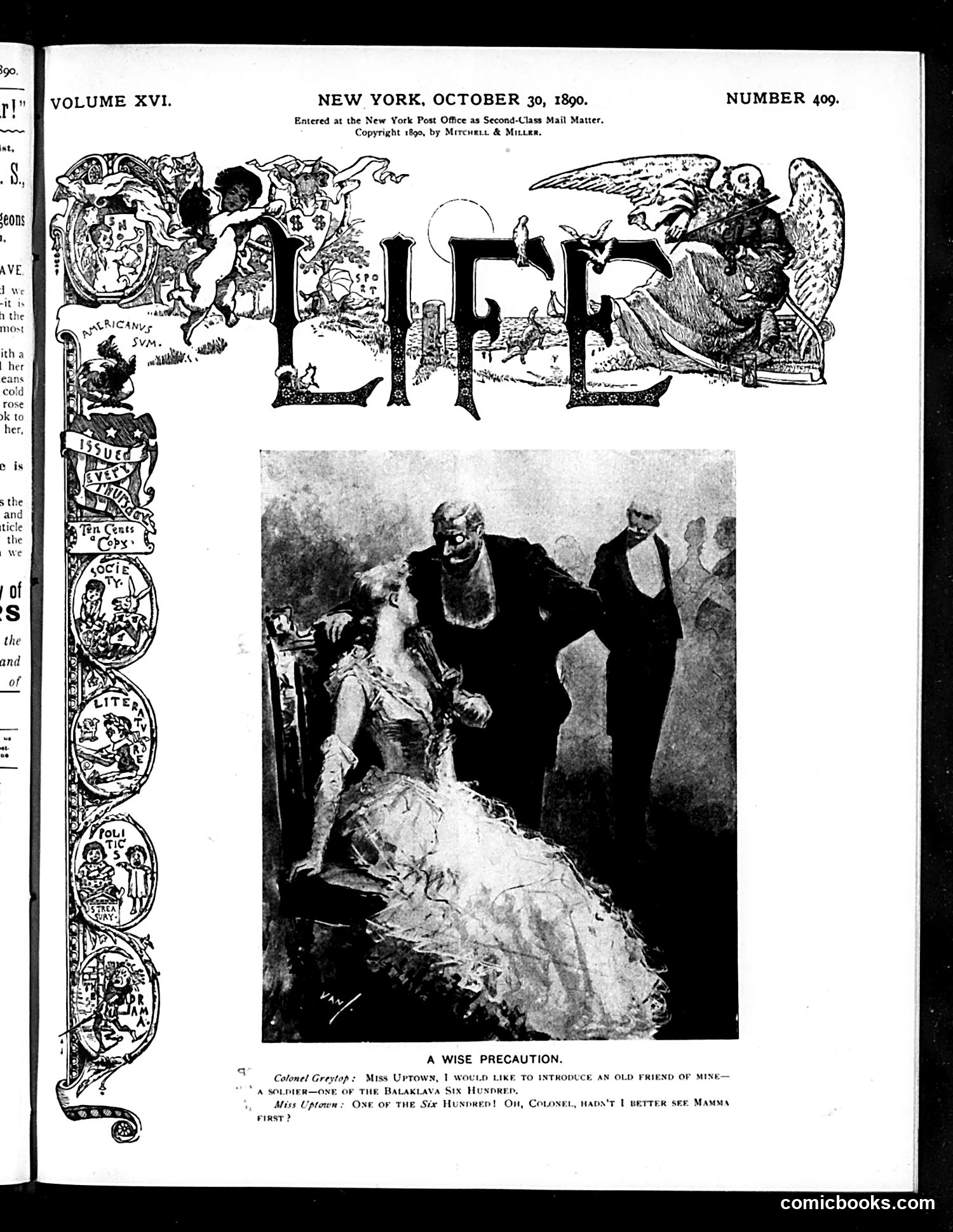 Life — October 30, 1890 — page 1 of 14