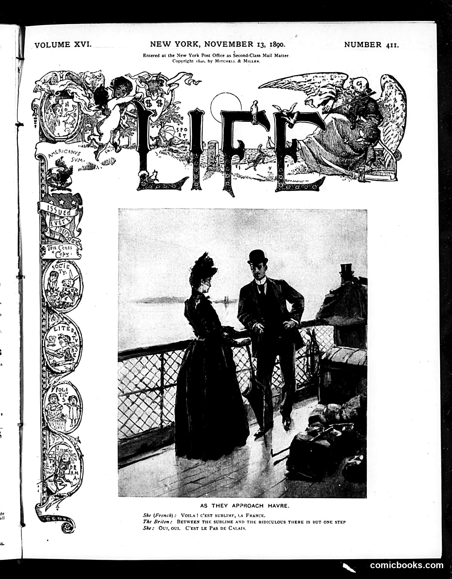 Life — November 13, 1890 — page 1 of 20