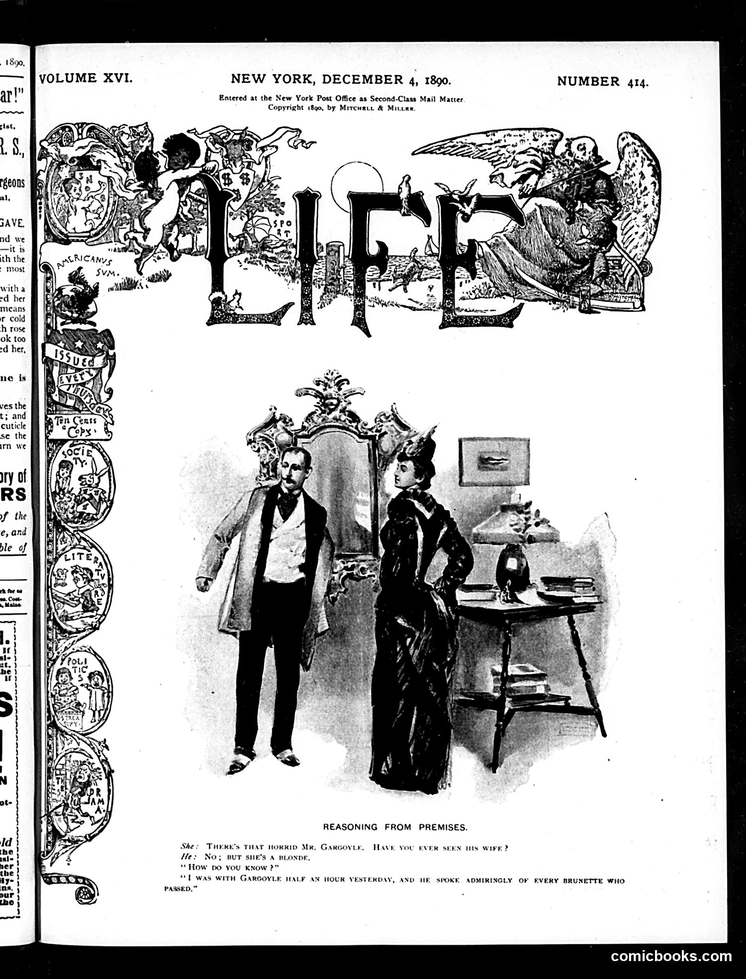 Life — December 4, 1890 — page 1 of 14