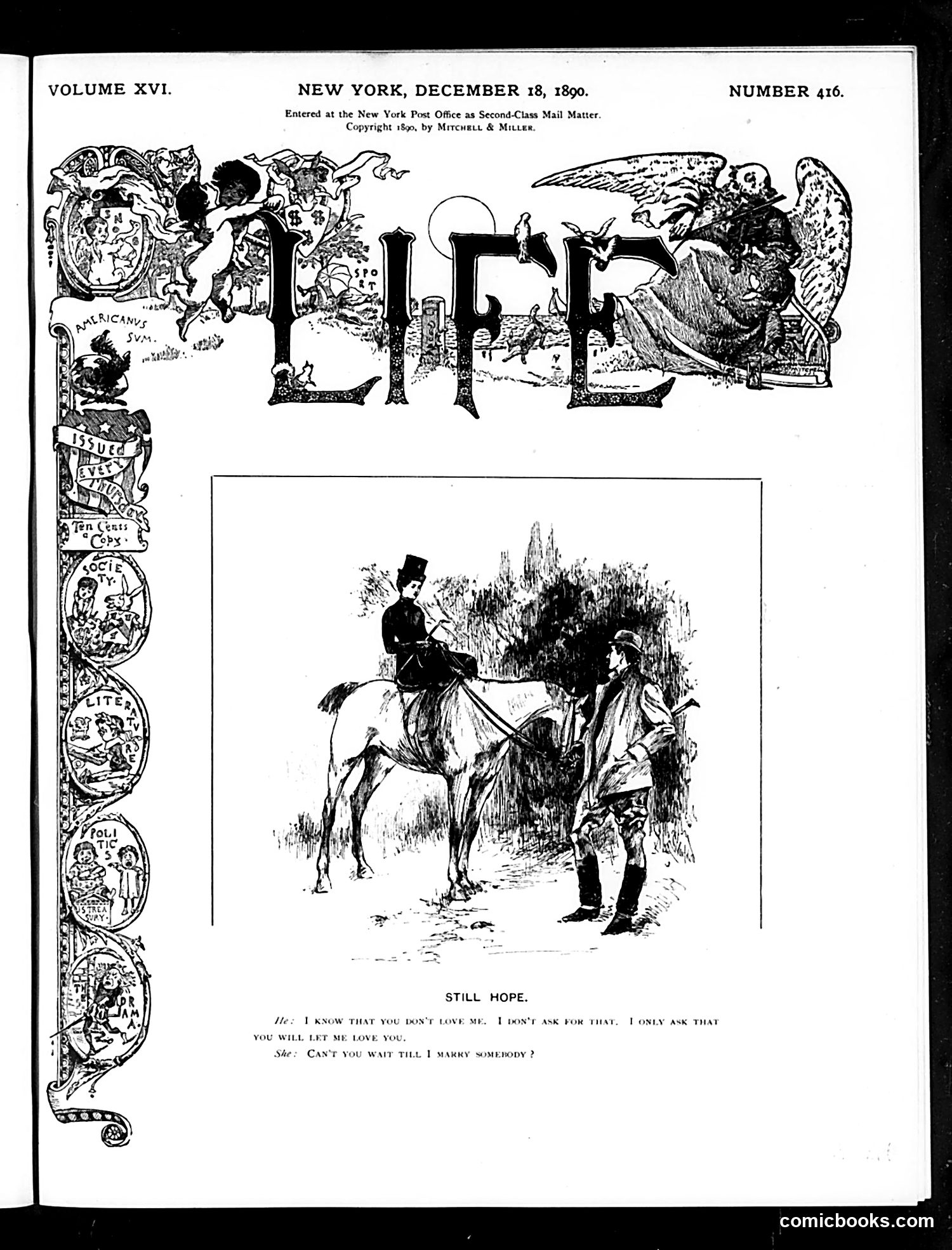Life — December 18, 1890 — page 1 of 14