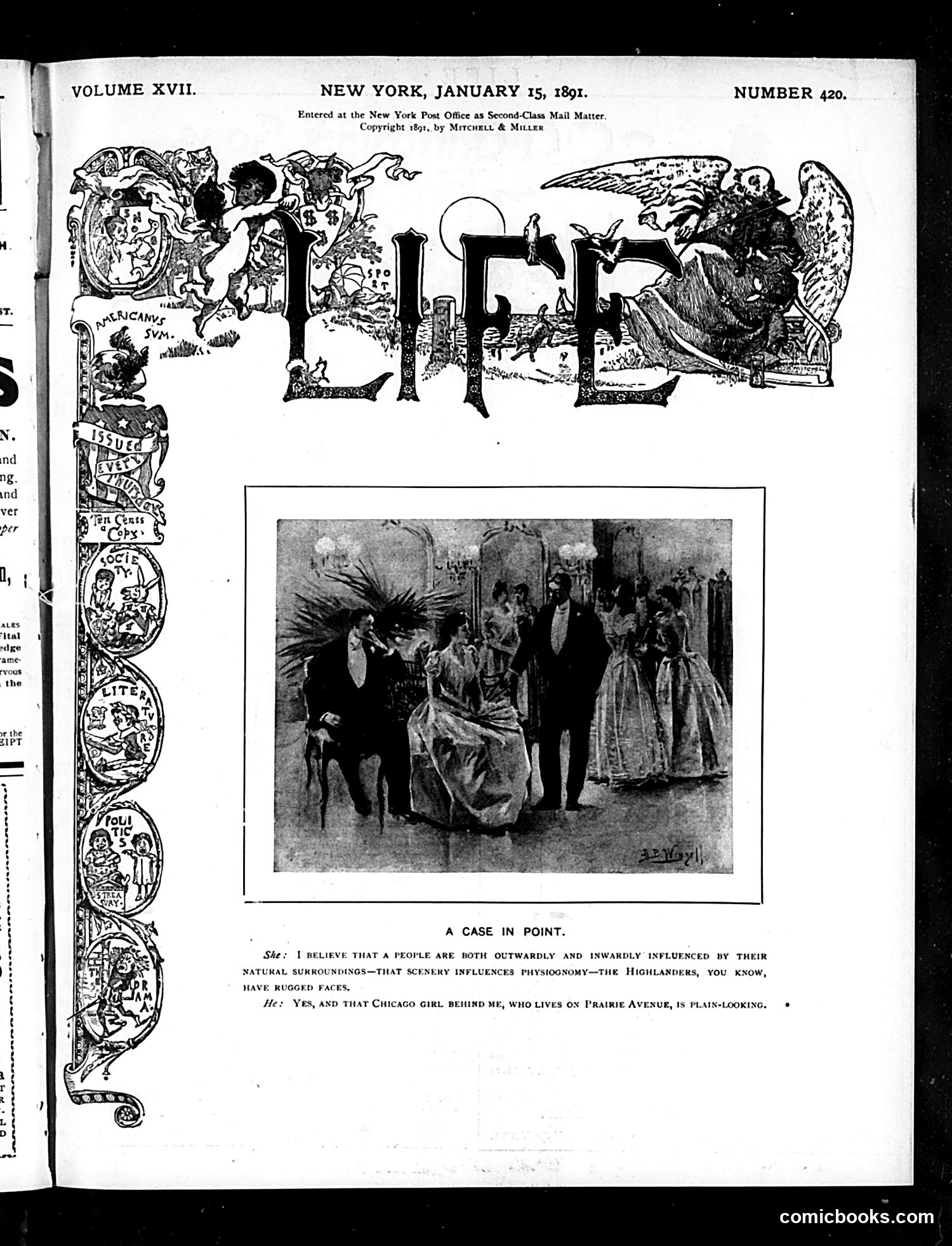 Life — January 15, 1891 — page 1 of 18