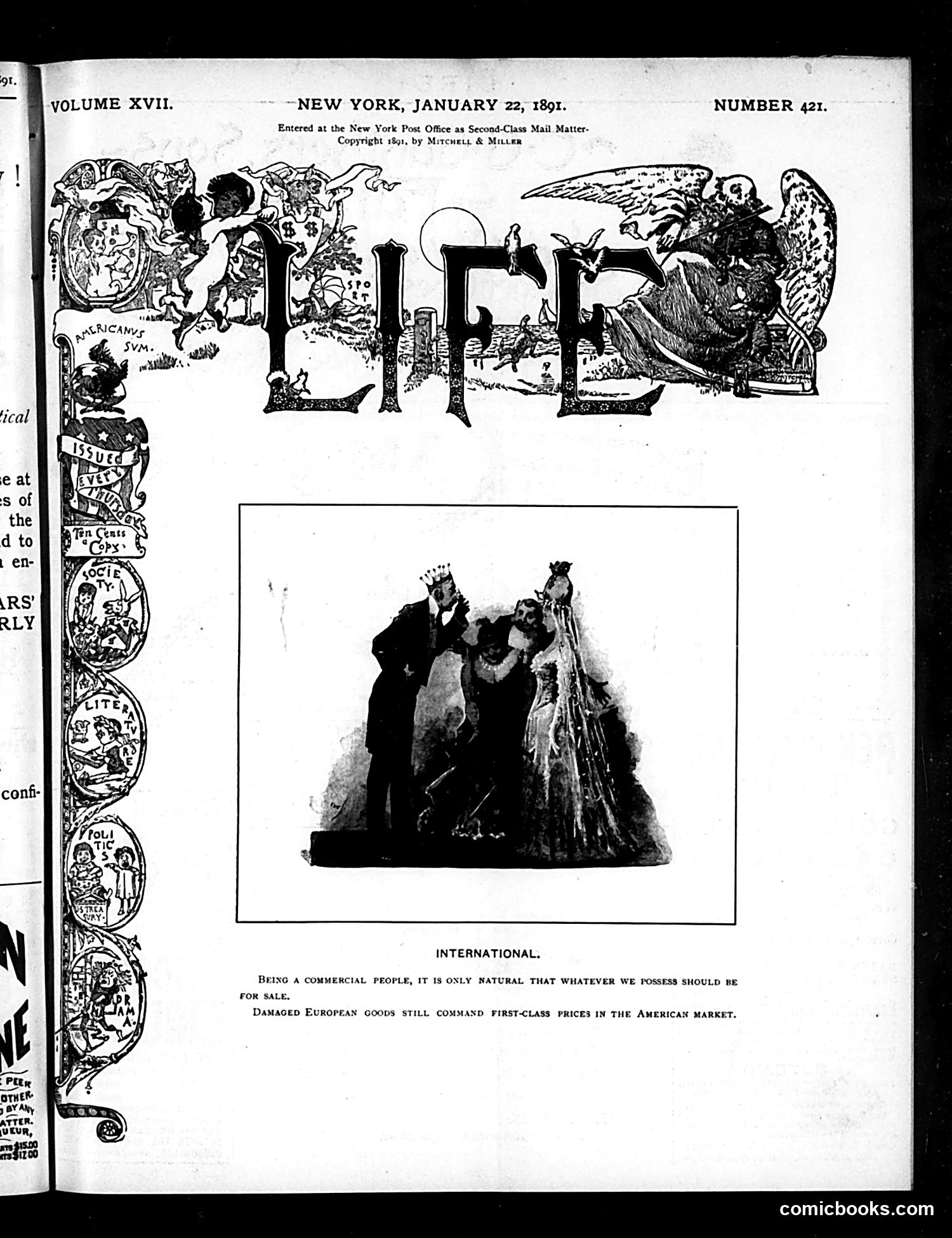 Life — January 22, 1891 — page 1 of 18