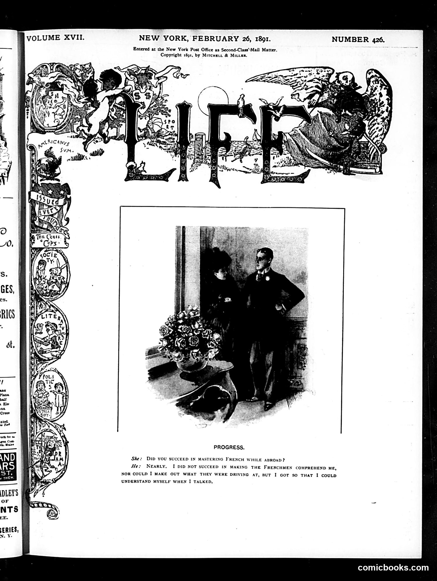 Life — February 26, 1891 — page 1 of 14