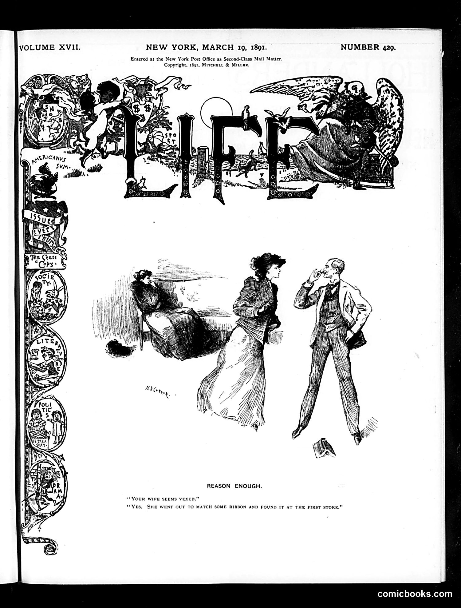 Life — March 19, 1891 — page 1 of 14