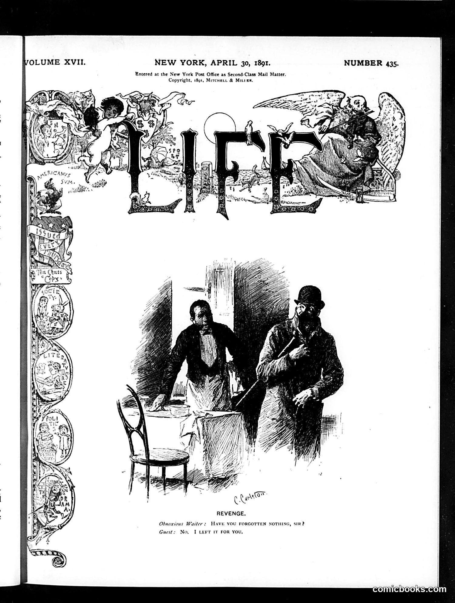 Life — April 30, 1891 — page 1 of 14