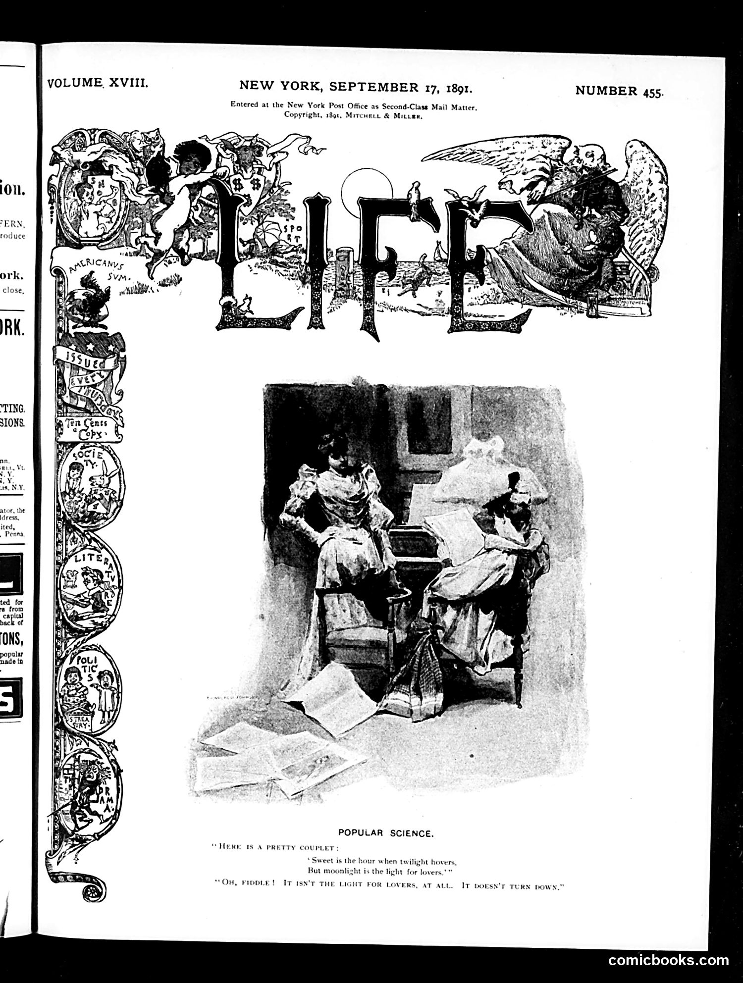 Life — September 17, 1891 — page 1 of 18