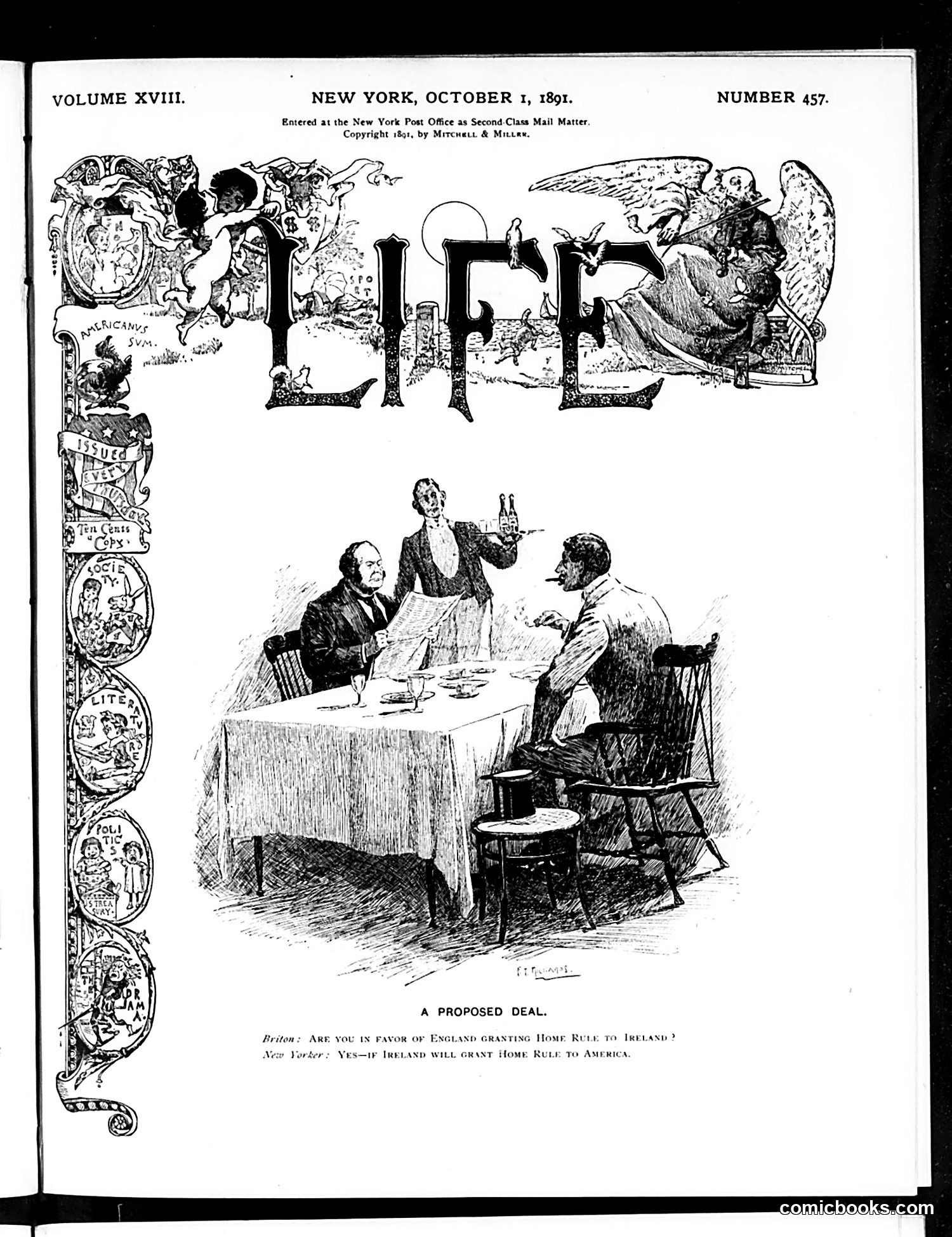 Life — October 1, 1891 — page 1 of 14