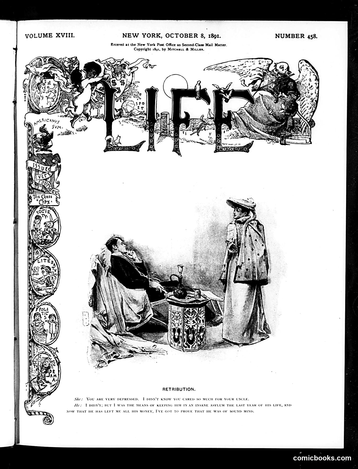 Life — October 8, 1891 — page 1 of 16