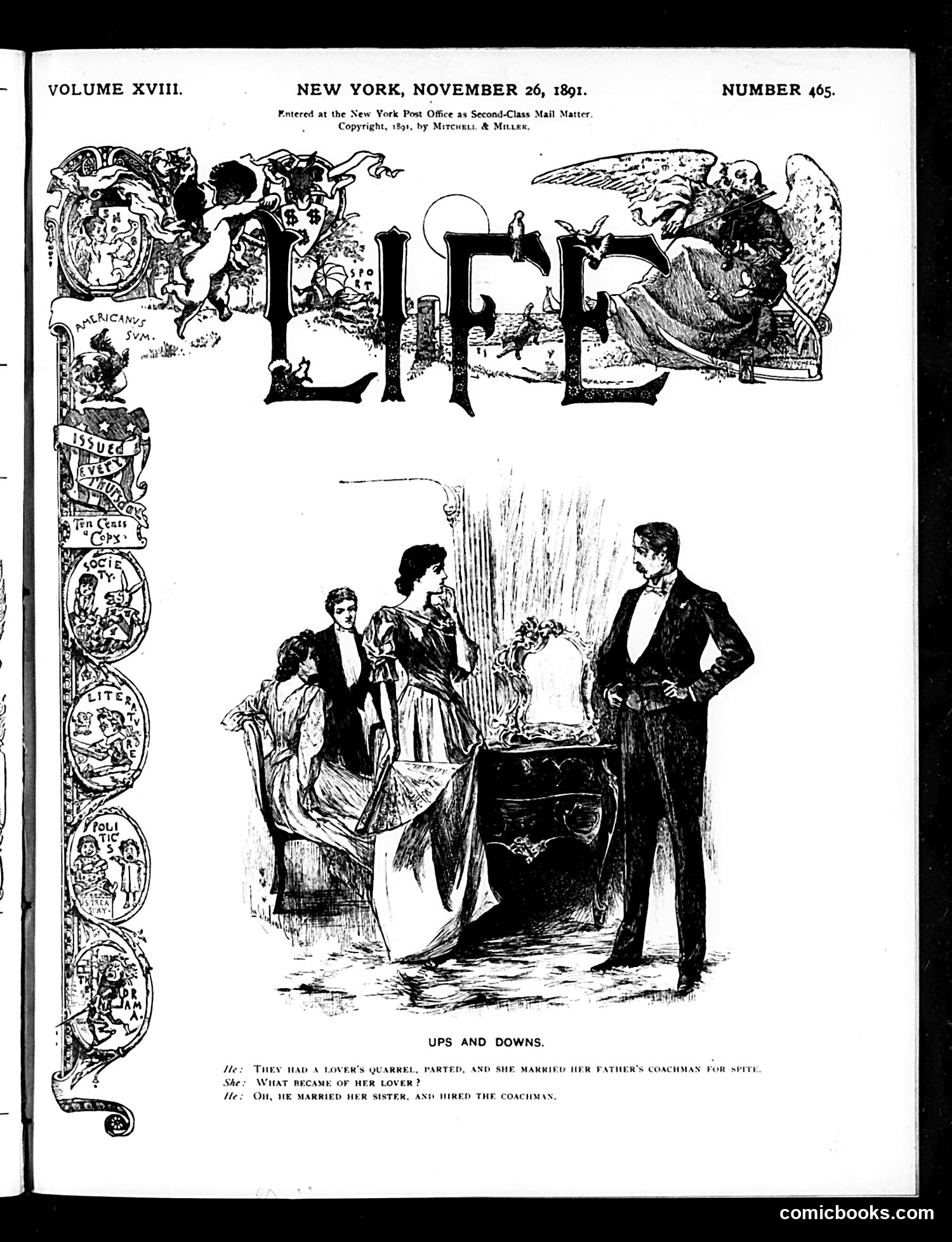 Life — November 26, 1891 — page 1 of 14