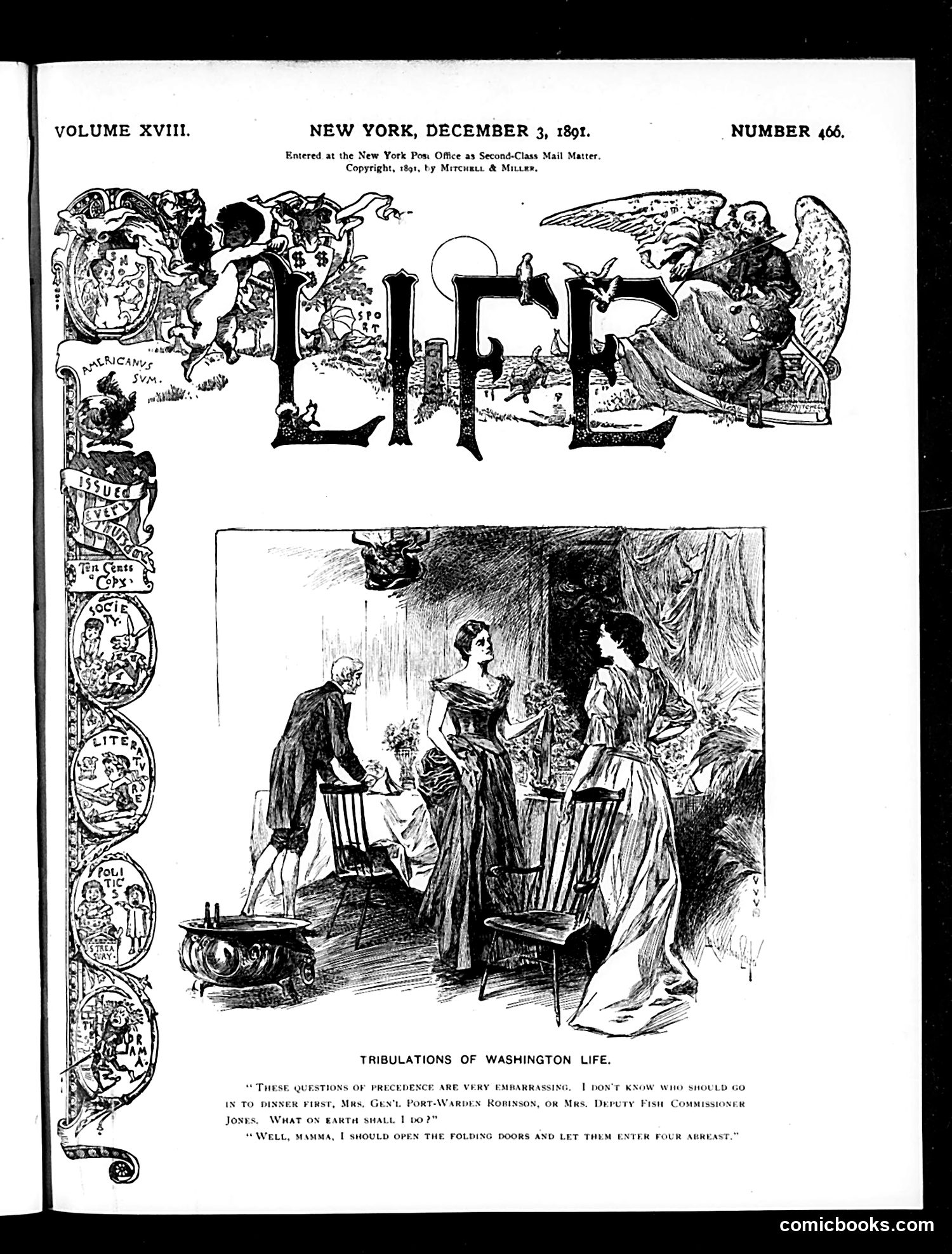 Life — December 3, 1891 — page 1 of 16