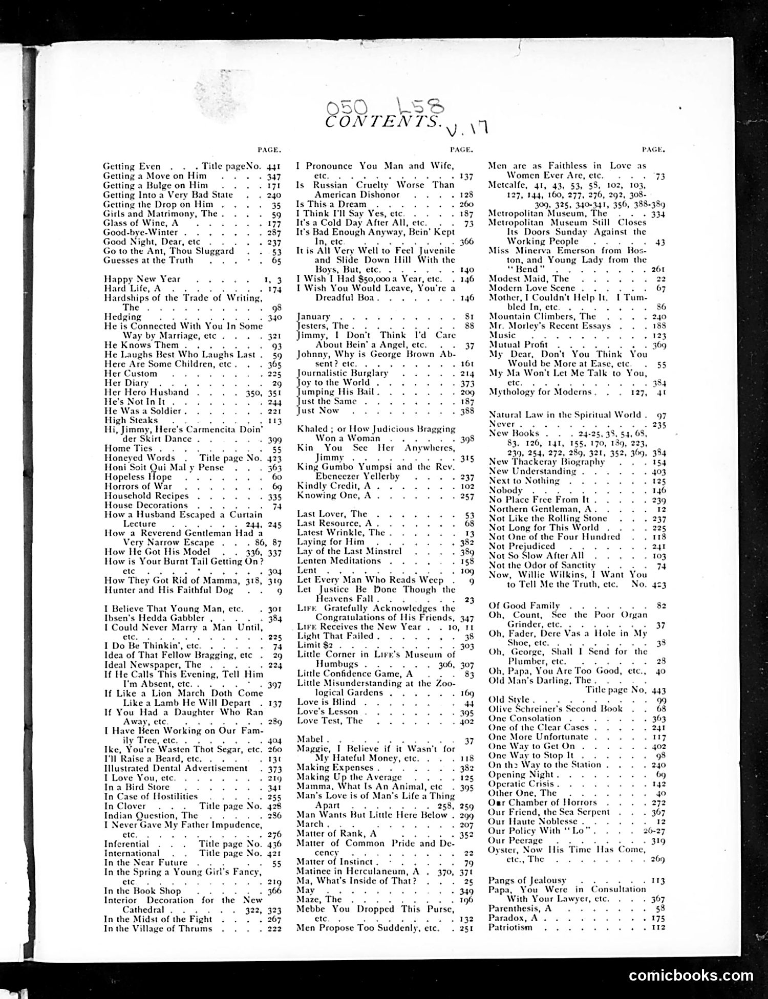 Life — 1891 — page 1 of 4