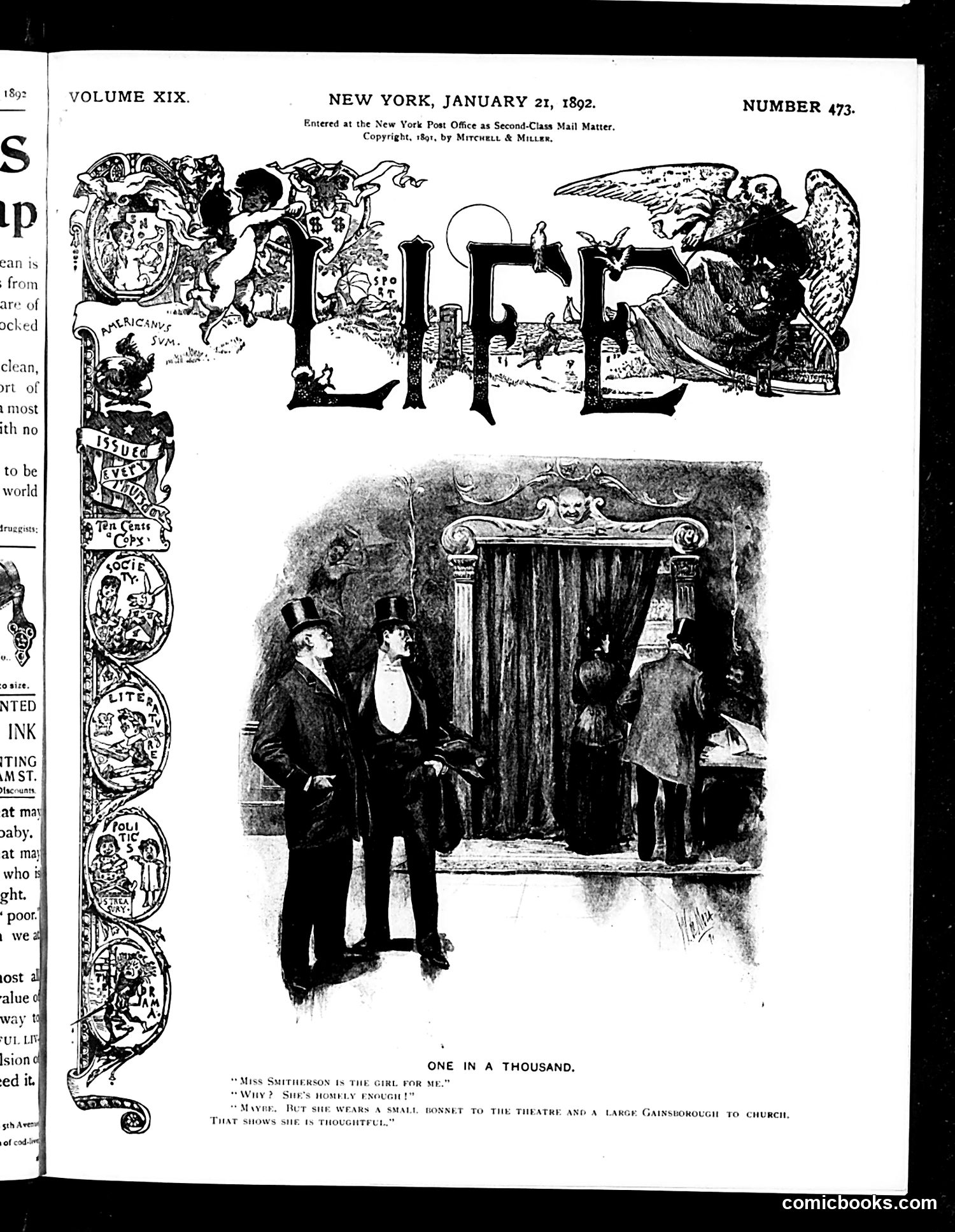 Life — January 21, 1892 — page 1 of 18