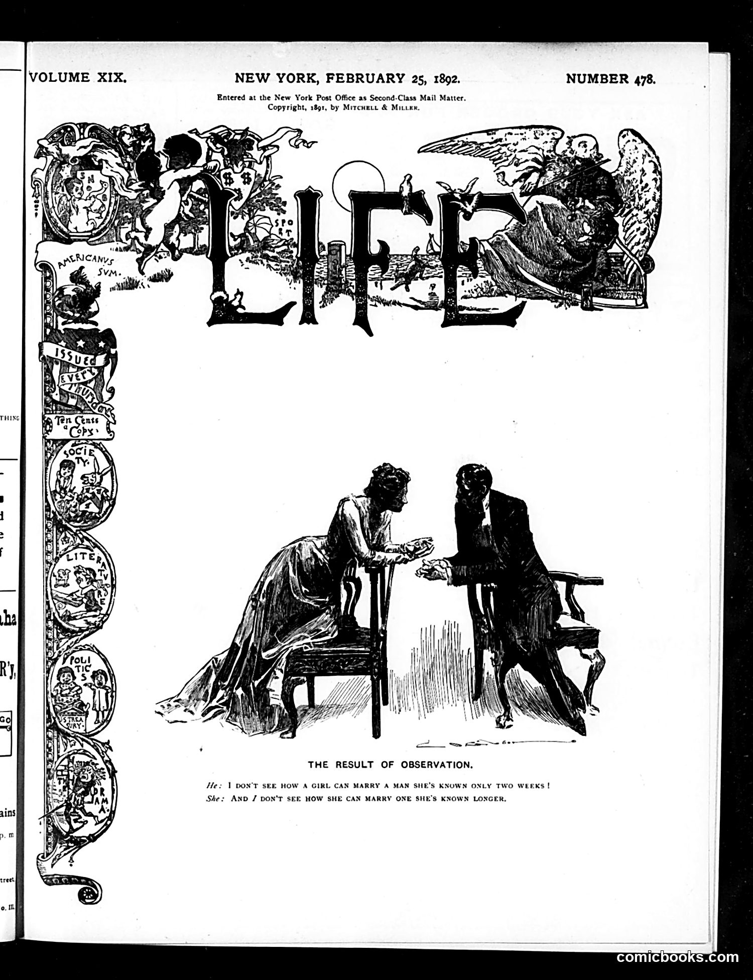 Life — February 25, 1892 — page 1 of 16