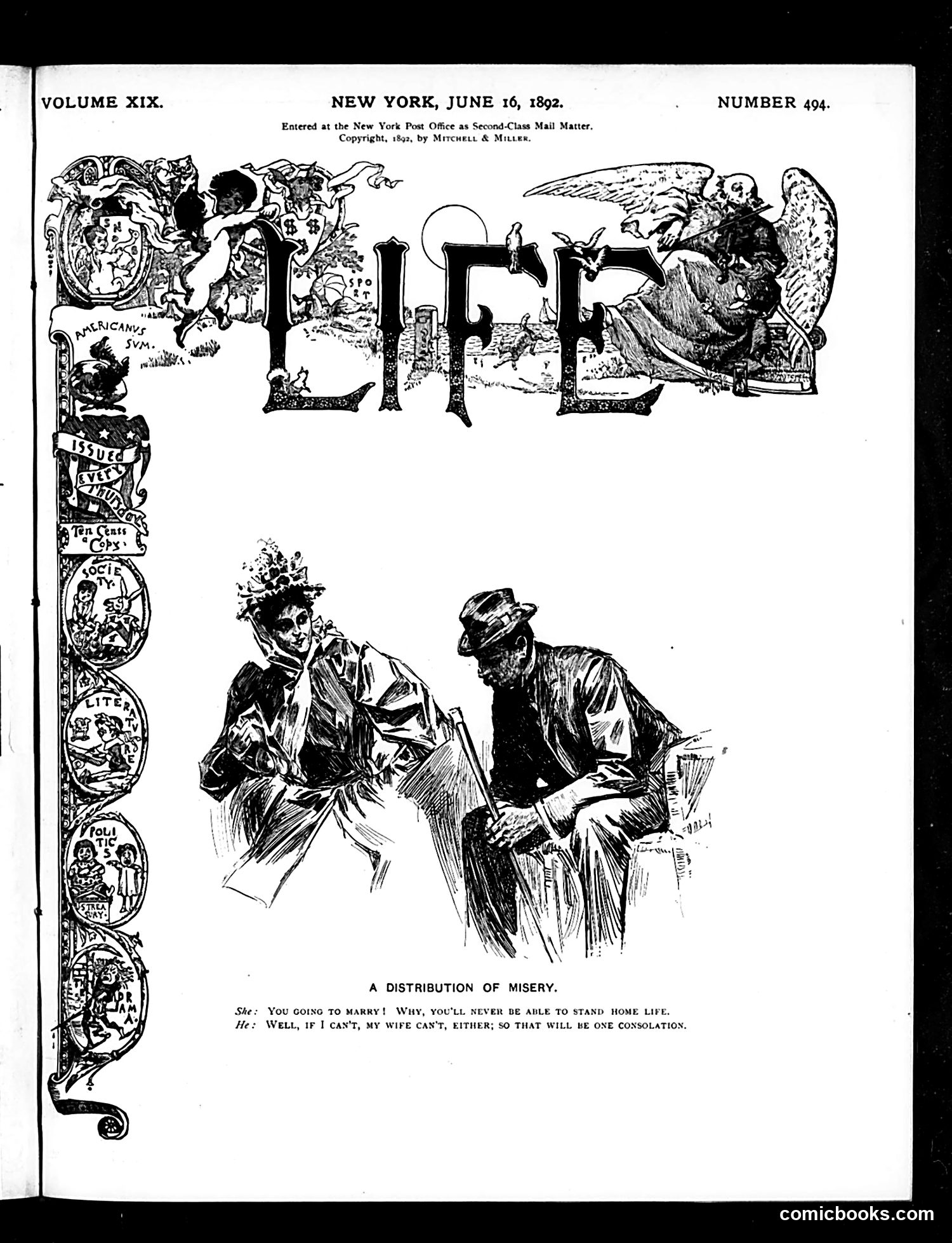 Life — June 16, 1892 — page 1 of 16