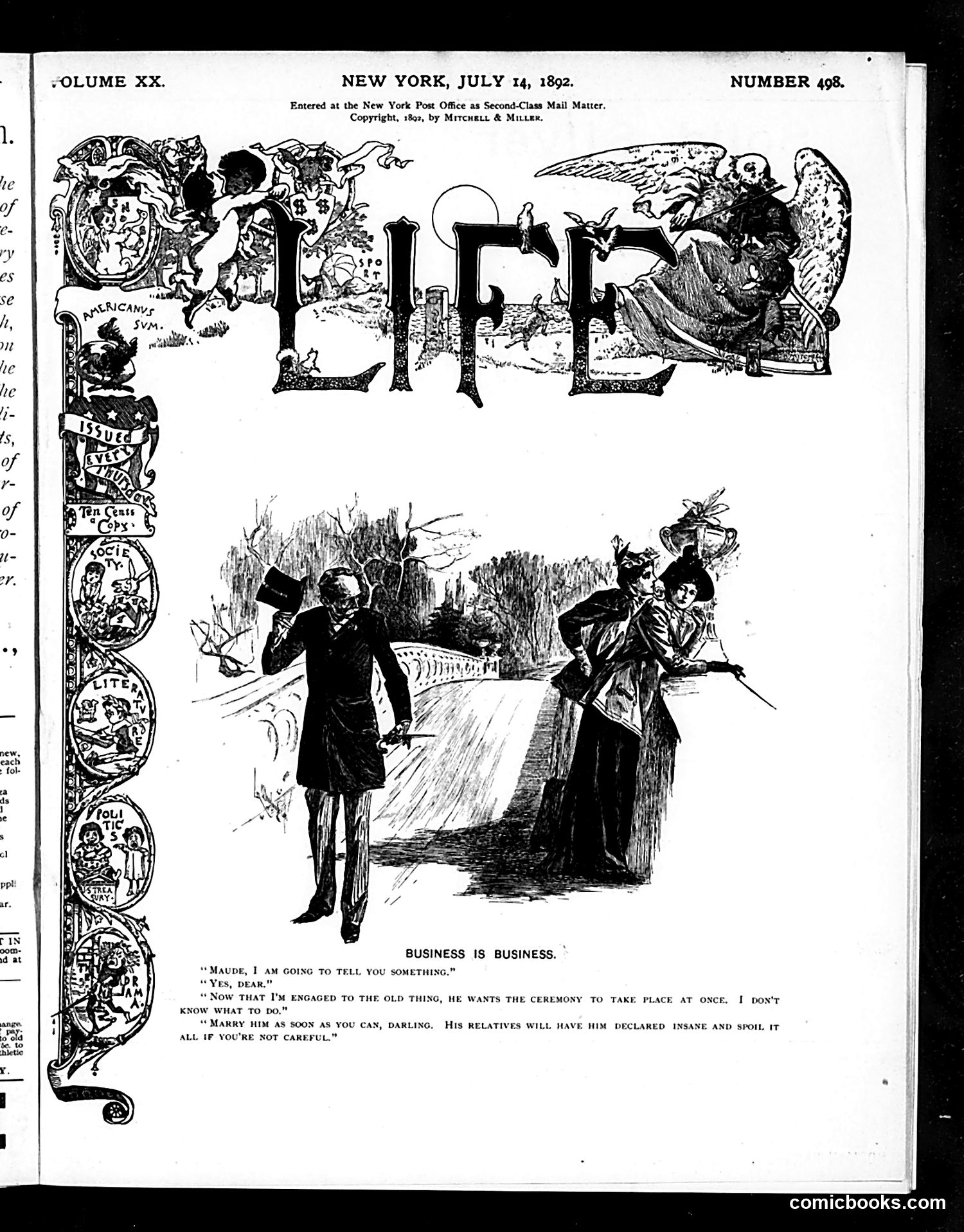 Life — July 14, 1892 — page 1 of 14