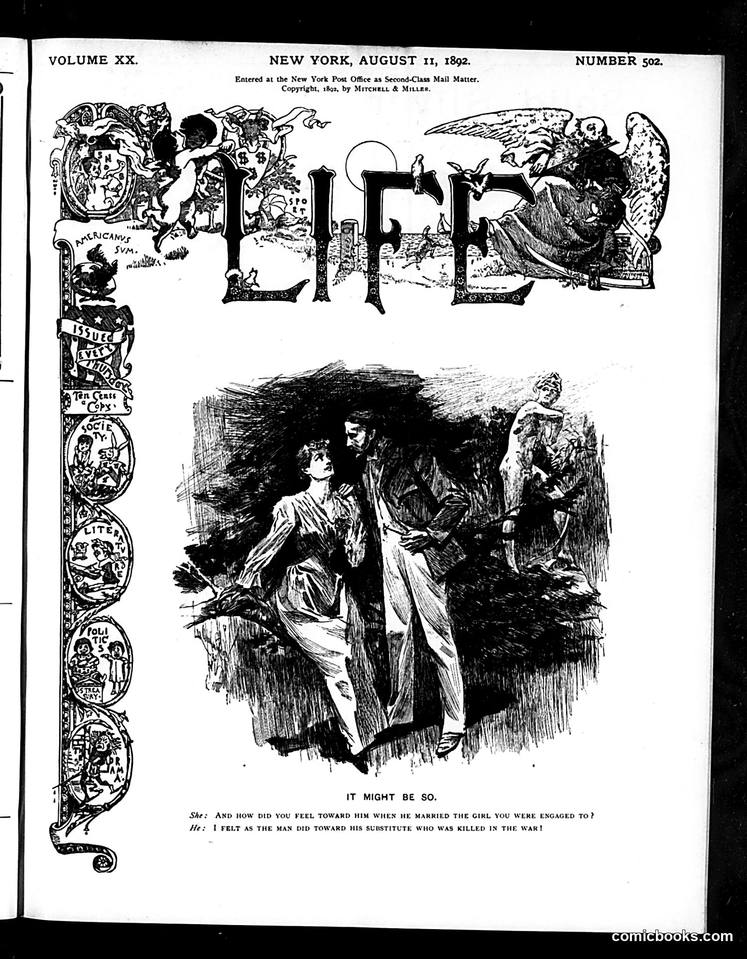 Life — August 11, 1892 — page 1 of 14