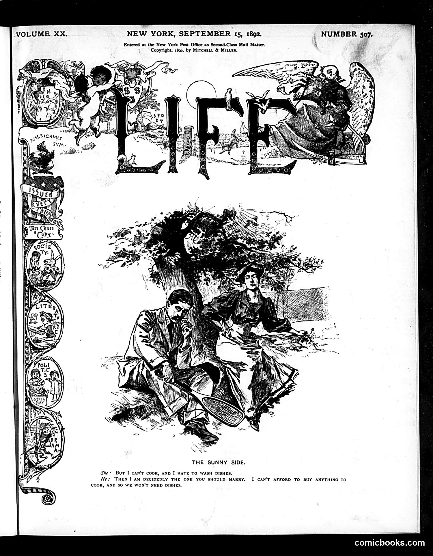 Life — September 15, 1892 — page 1 of 18