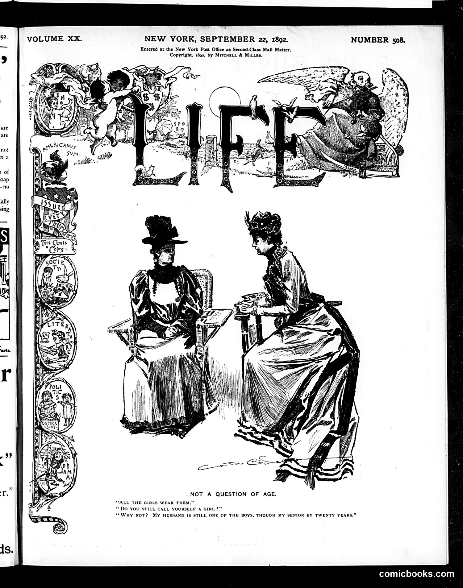 Life — September 22, 1892 — page 1 of 14