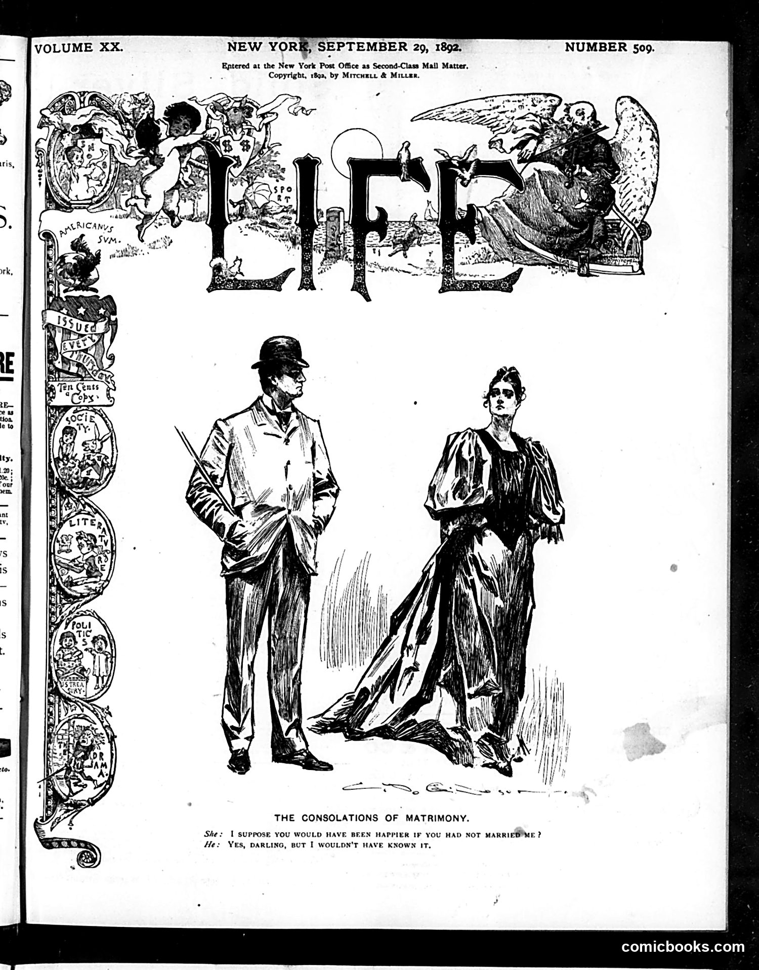 Life — September 29, 1892 — page 1 of 16