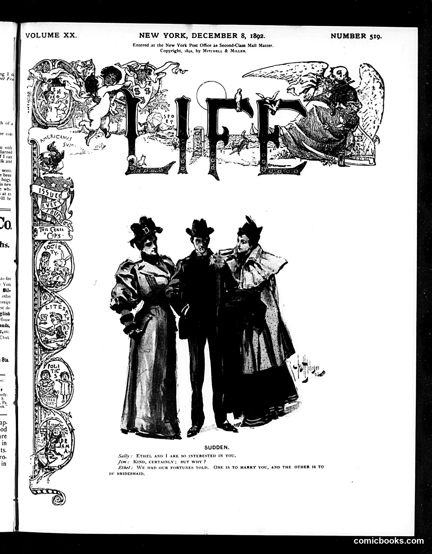 Life — December 8, 1892 — page 1 of 16