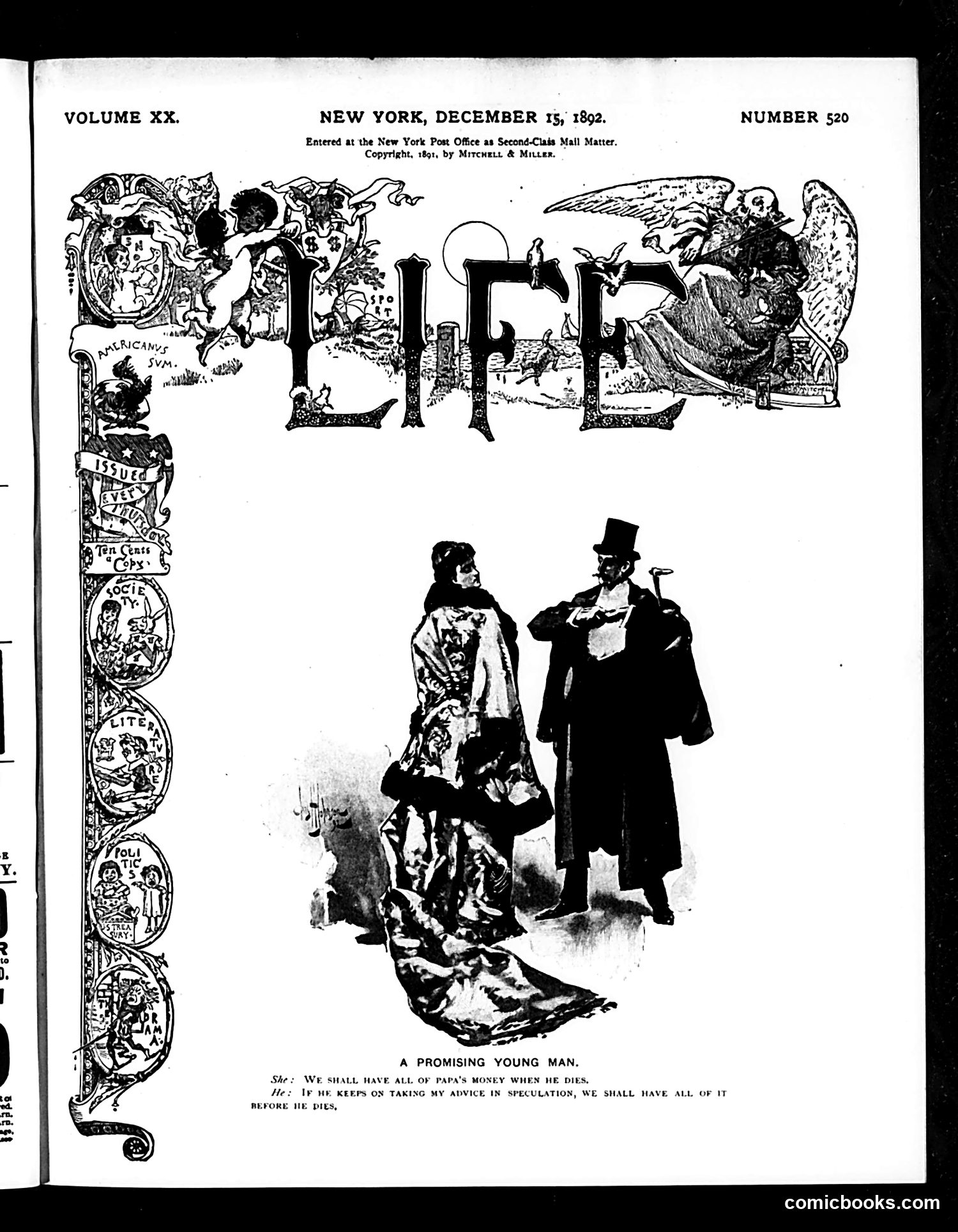Life — December 15, 1892 — page 1 of 16