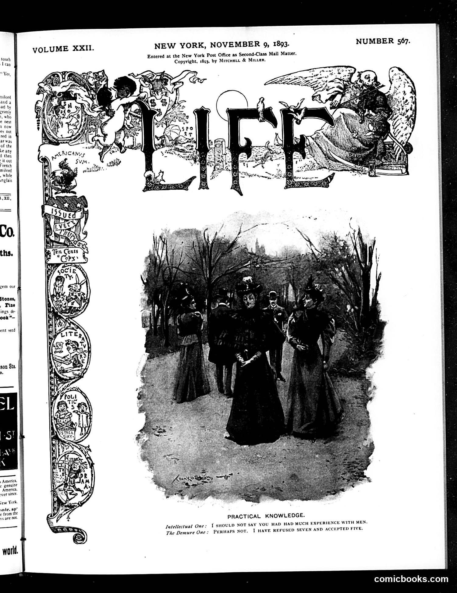 Life — November 9, 1893 — page 1 of 18