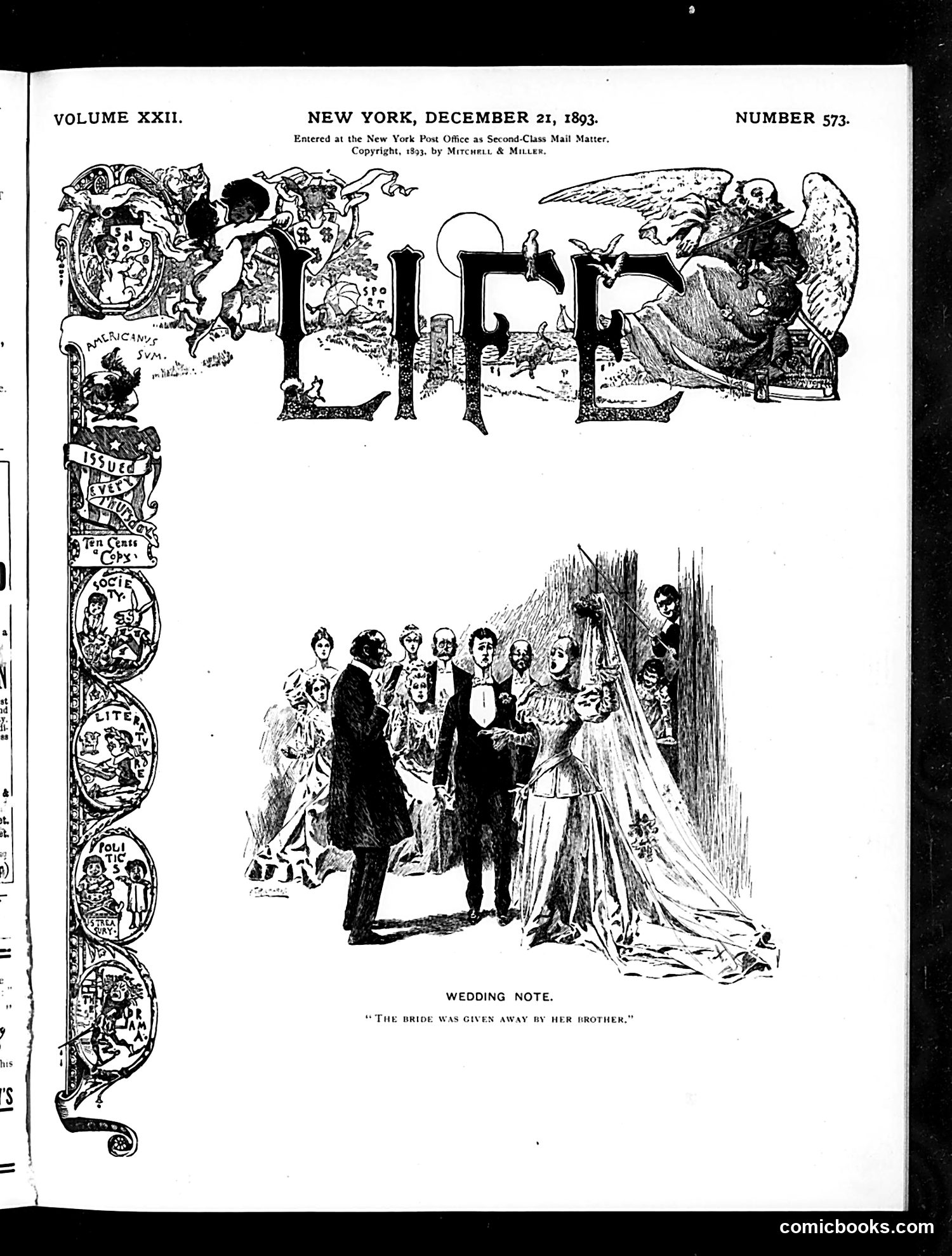 Life — December 21, 1893 — page 1 of 18