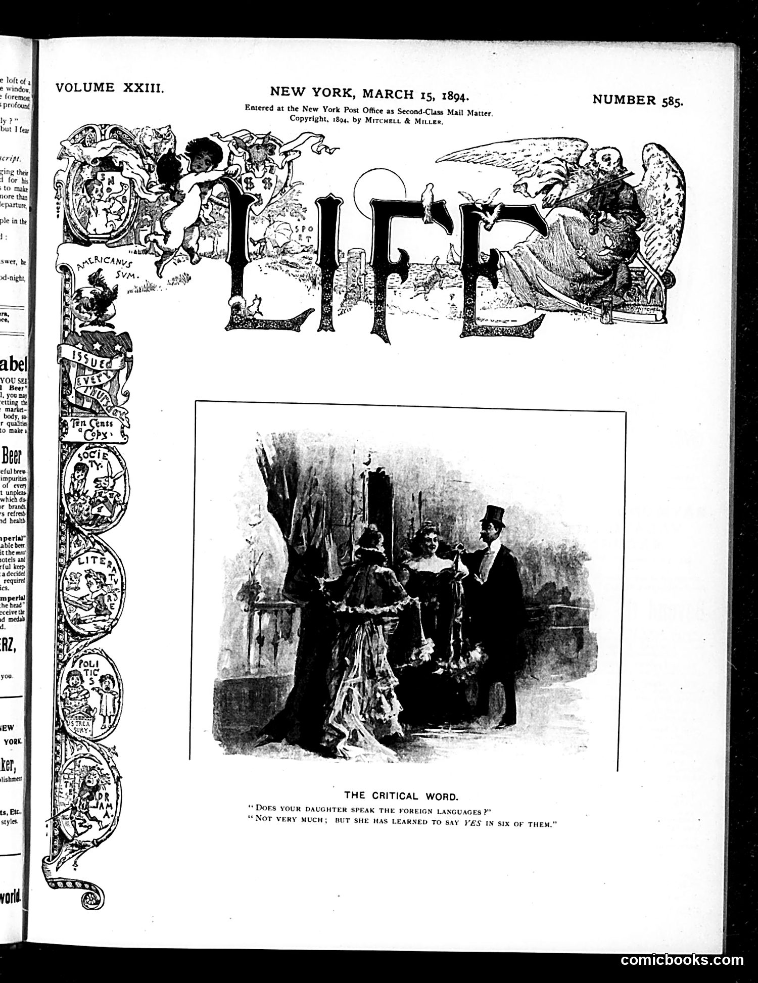 Life — March 15, 1894 — page 1 of 16