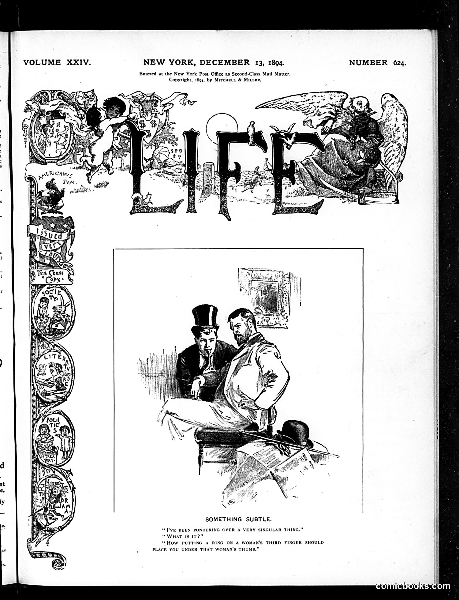 Life — December 13, 1894 — page 1 of 16