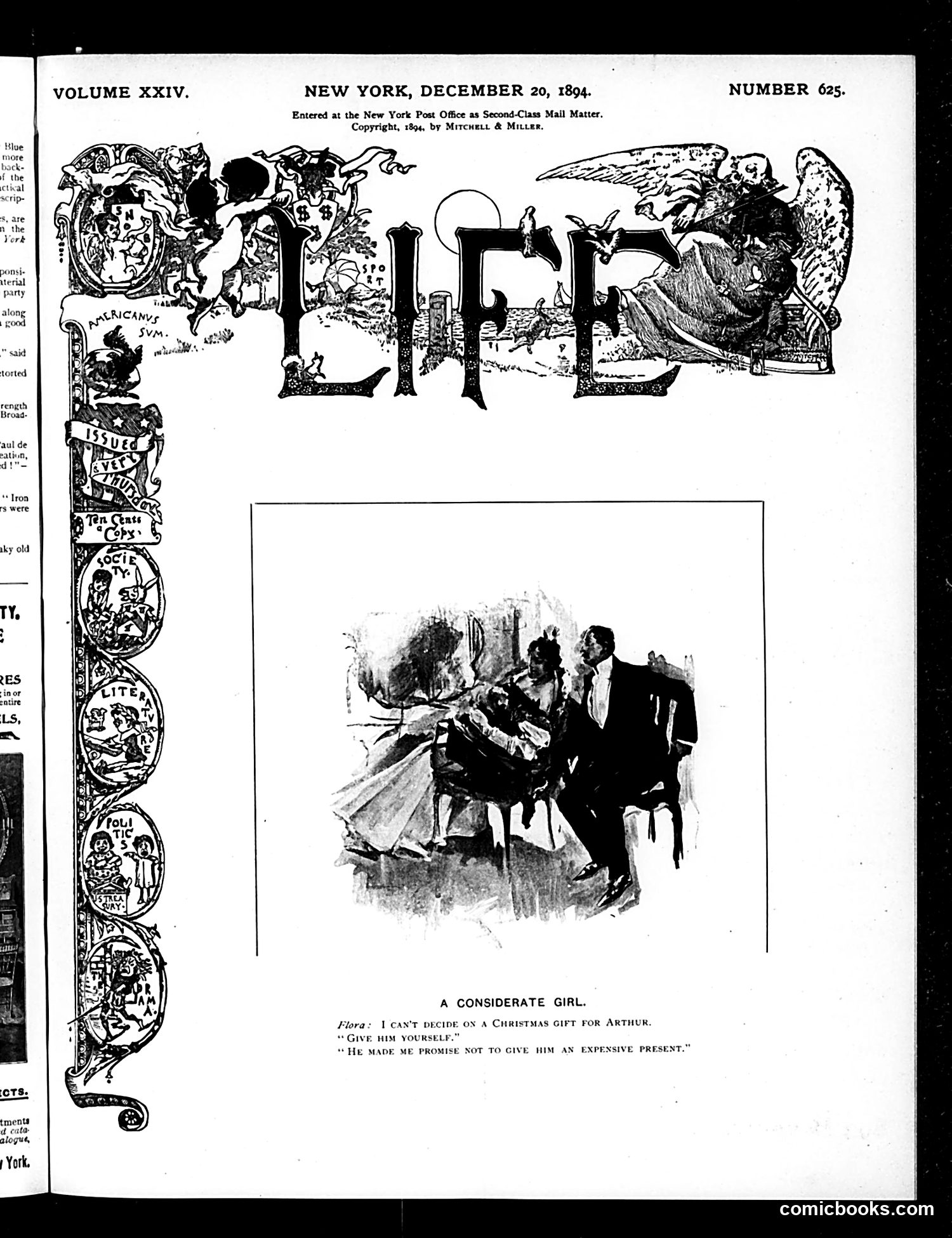 Life — December 20, 1894 — page 1 of 14