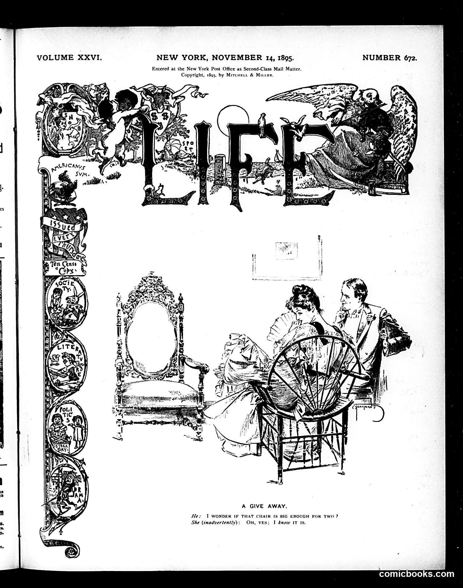 Life — November 14, 1895 — page 1 of 20
