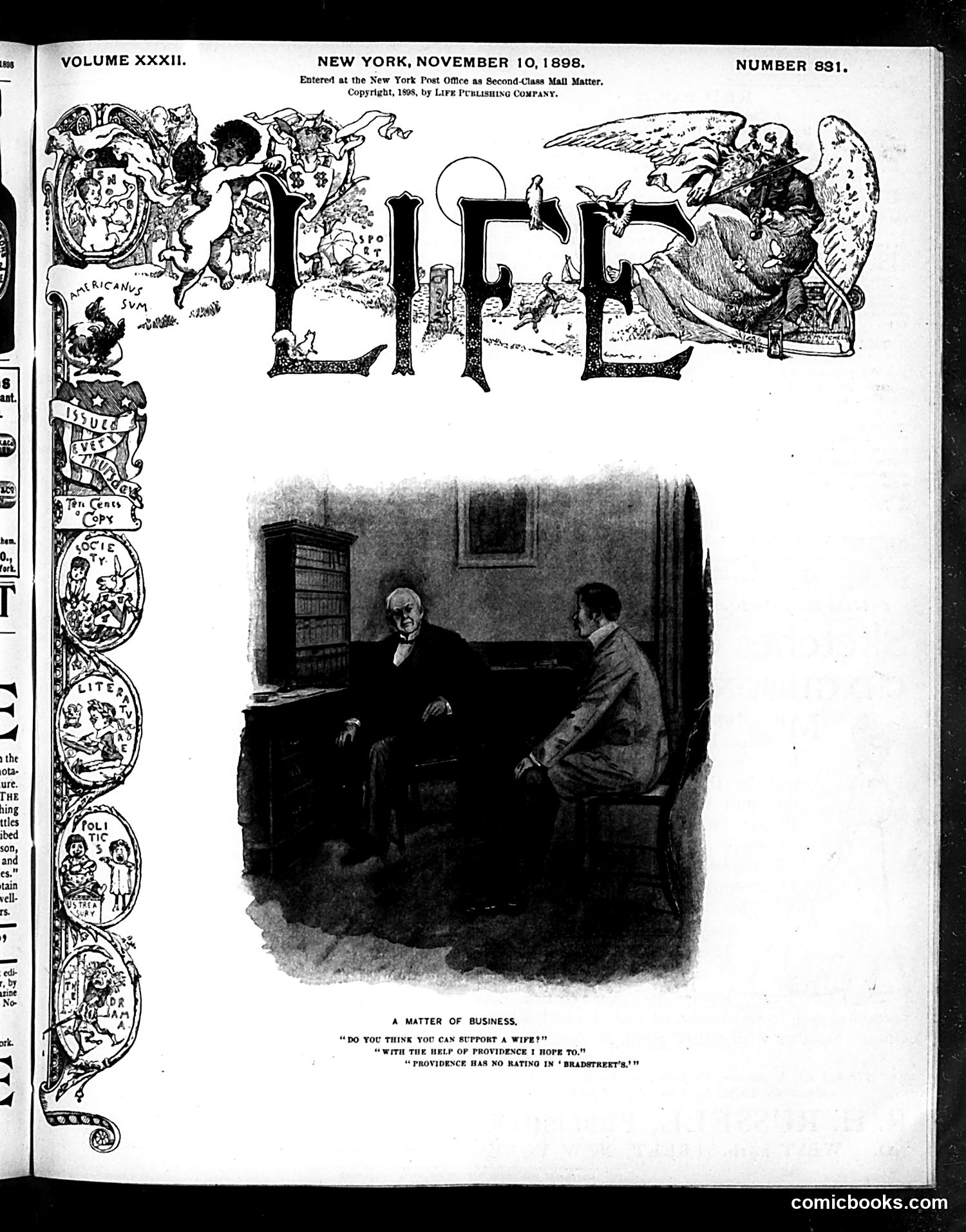 Life — November 10, 1898 — page 1 of 20