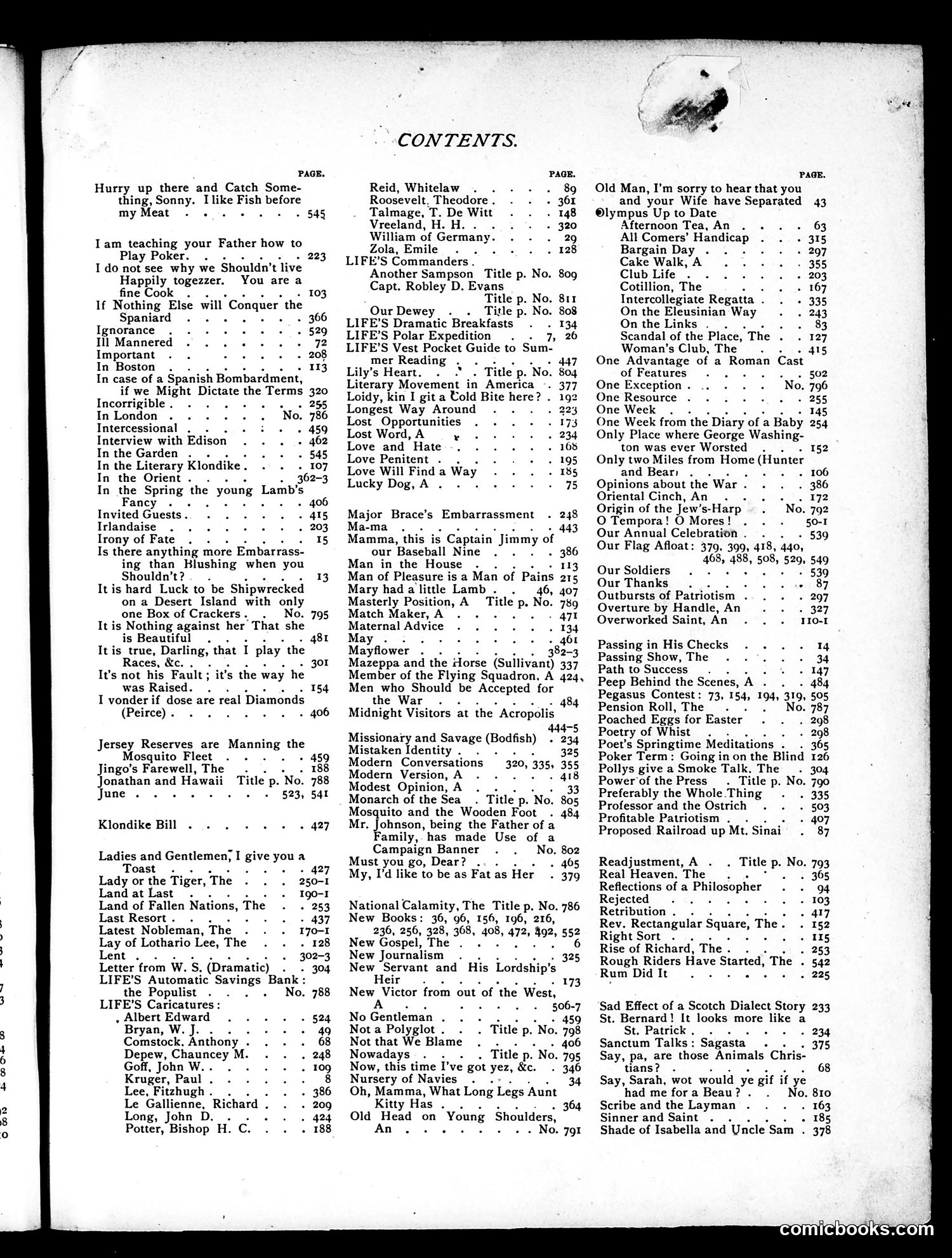 Life — 1898 — page 1 of 3