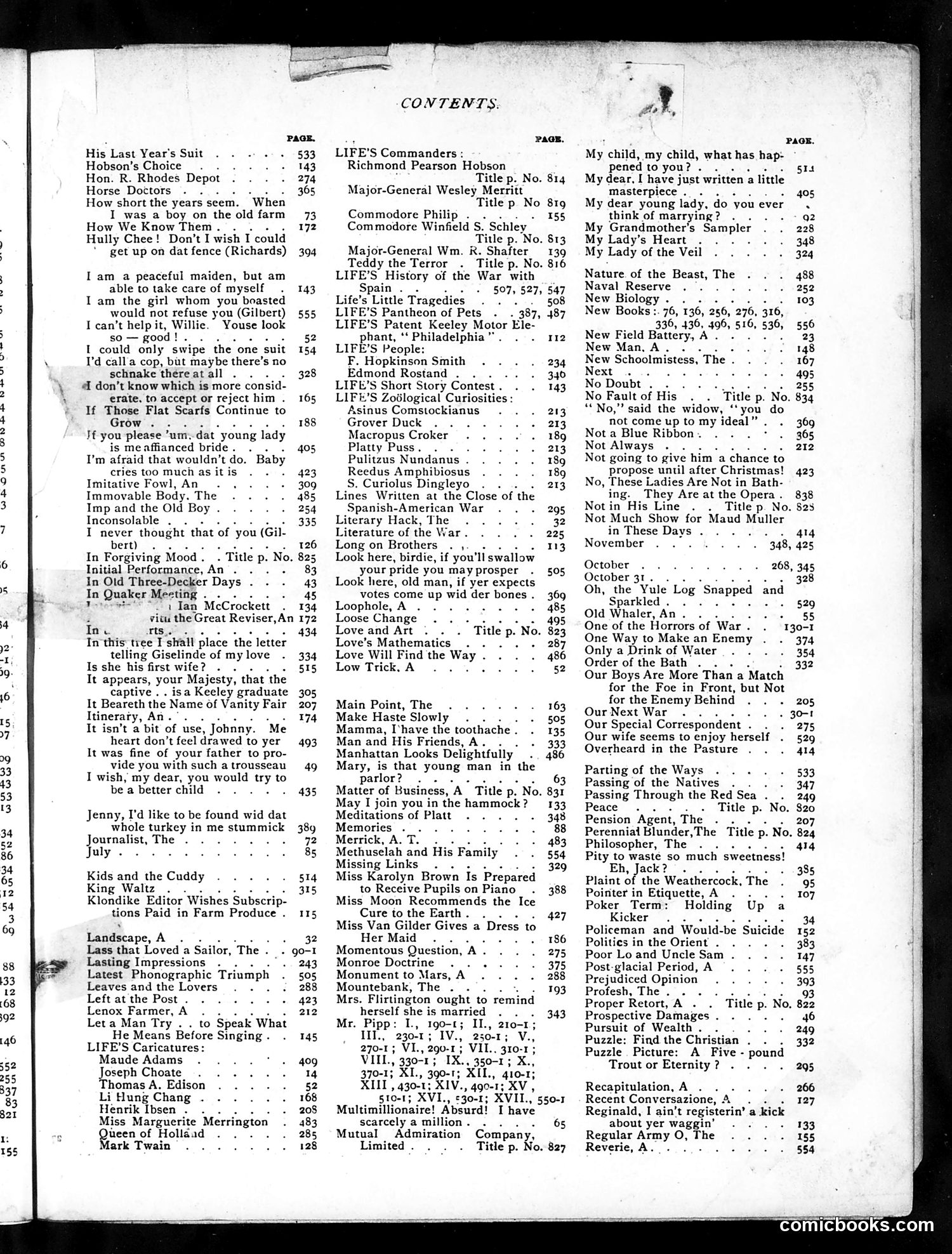 Life — 1898 — page 1 of 3