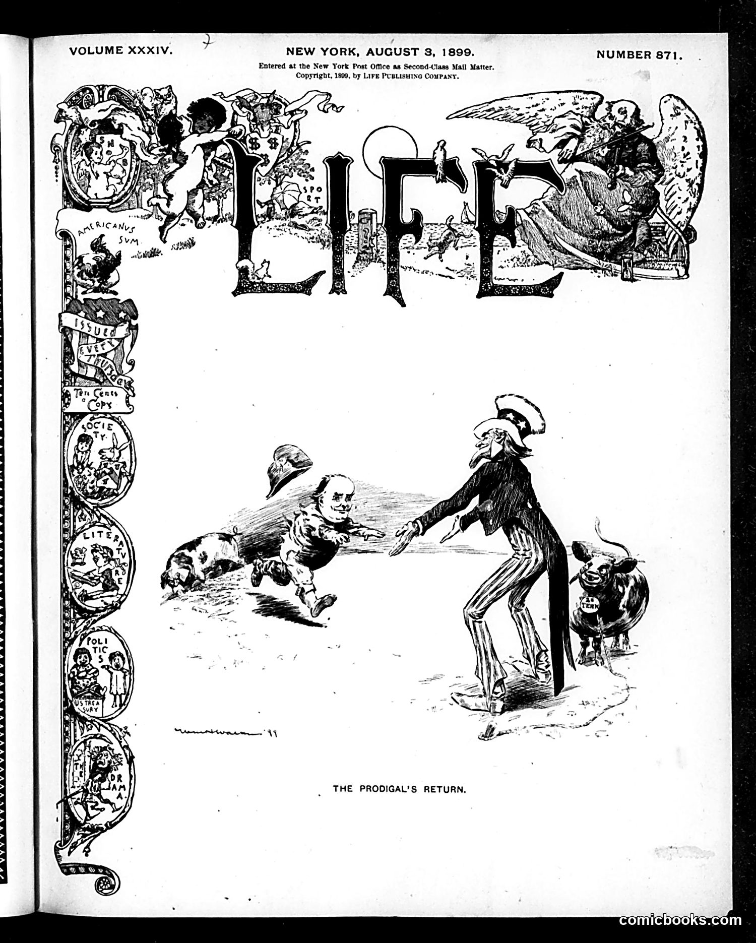 Life — August 3, 1899 — page 1 of 20