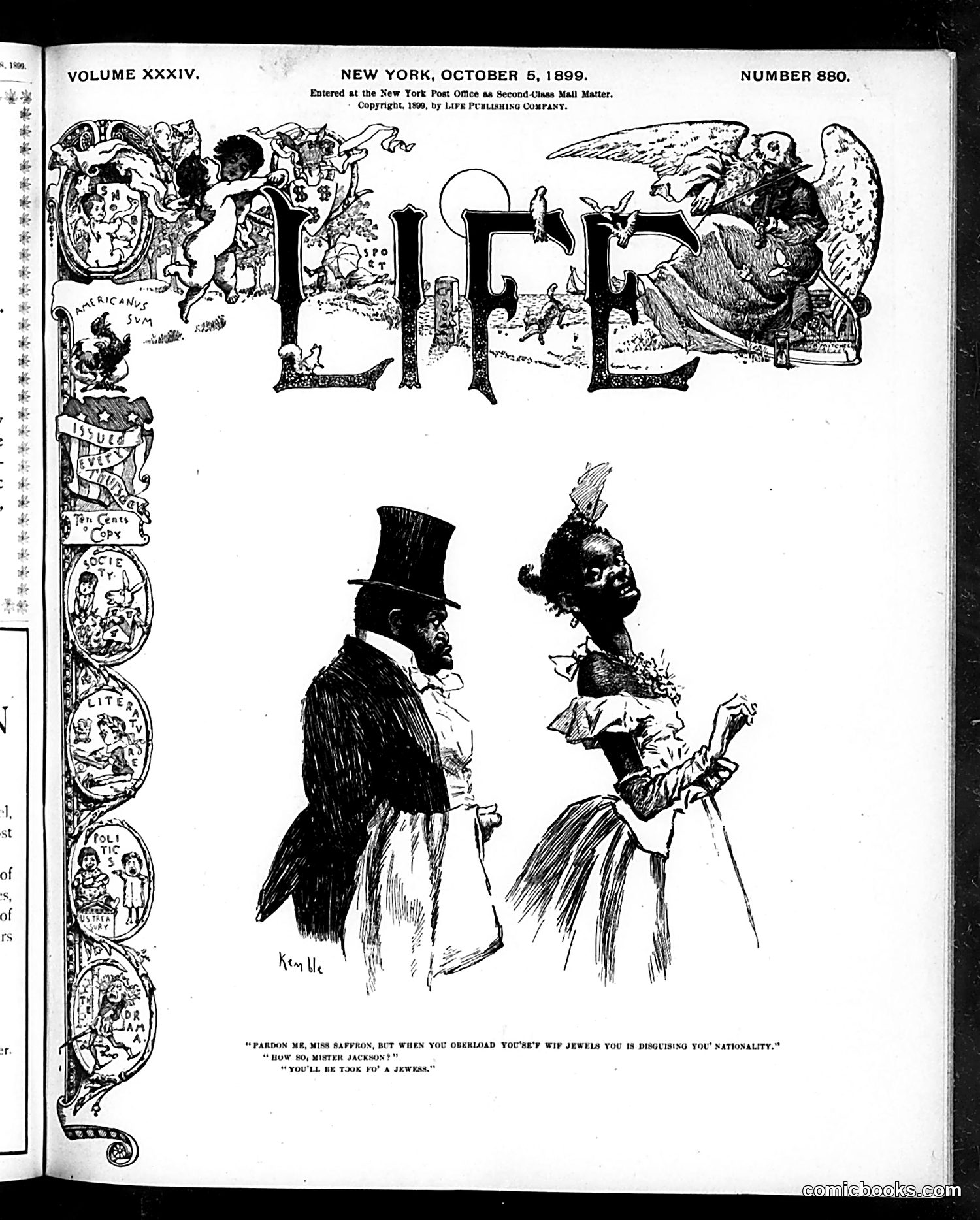 Life — October 5, 1899 — page 1 of 20