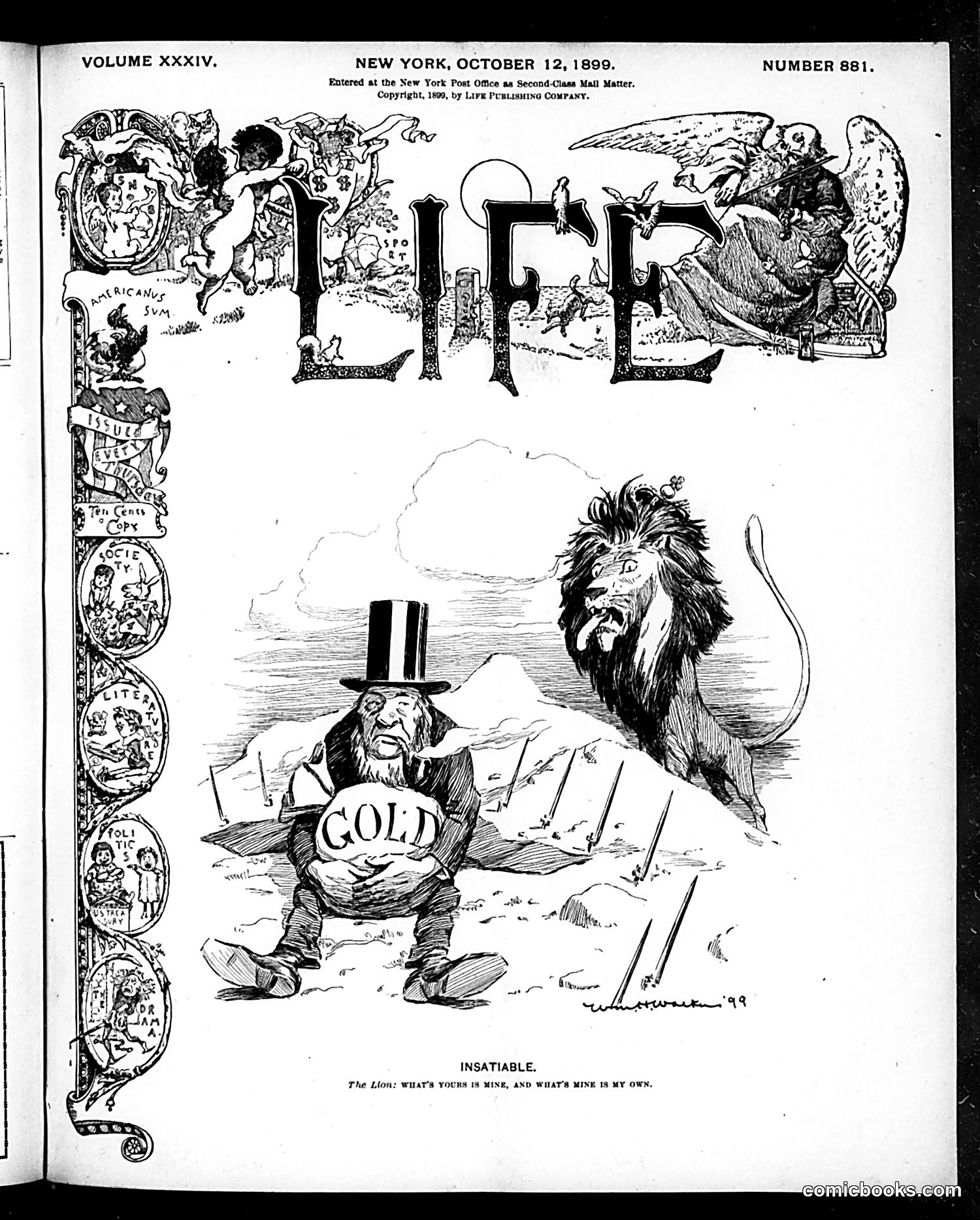 Life — October 12, 1899 — page 1 of 20